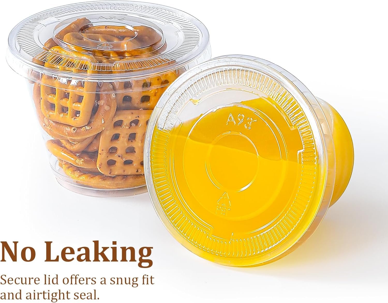 Cups desechables con logo personalizado, 50 sets de tazas plásticas claras de 9 oz con tapa plana sin agujero, ideales para helados, puddings, pasteles, aperitivos, batidos y bebidas frías, fabricadas por un proveedor.