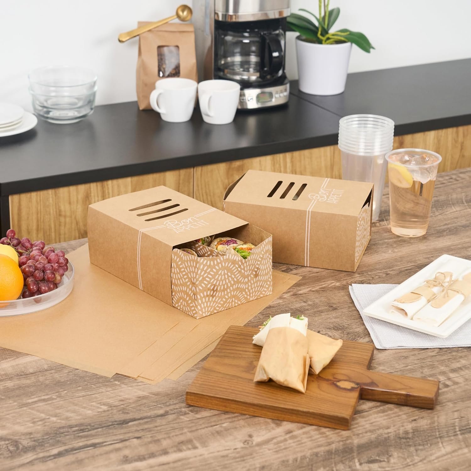Logo Personalizado Cajas de Cartón para Sándwiches Desechables 100 Unidades 8.3 x 5.7 x 3.7 Pulgadas Marca Blanca Proveedor de Envases Alimentarios Logo Personalizado Cajas de Cartón para Sándwiches Desechables 100 Unidades 8.3 x 5.7 x 3.7 Pulgadas Marca Blanca Proveedor de Envases Alimentarios