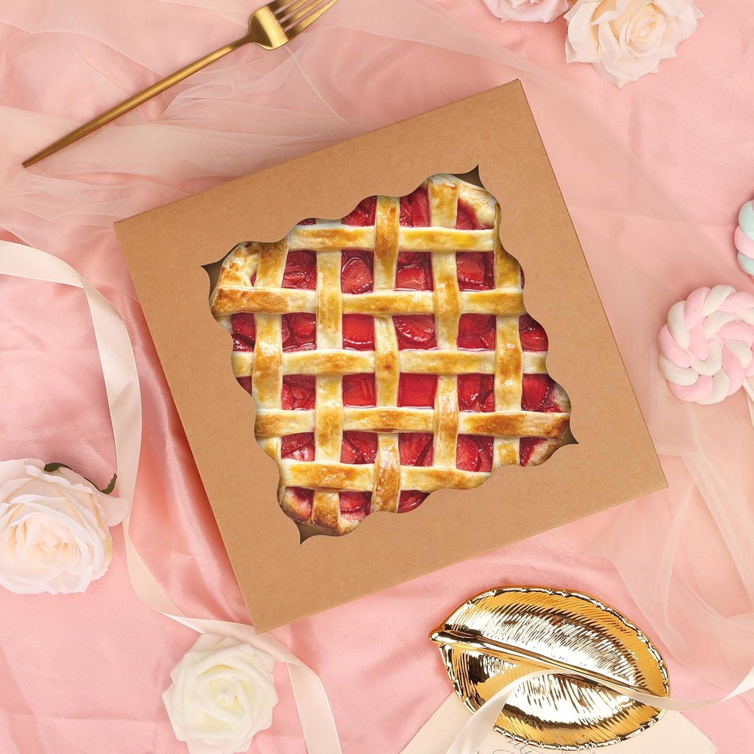 Cajas para Pasteles con Ventana de 10x10x2.5, Cajas de Postres para Pies, Galletas, Donas y Muffins, Marca Blanca, ideal para personalización con Logo Personalizado, disponibles en Proveedor. Cajas para Pasteles con Ventana de 10x10x2.5, Cajas de Postres para Pies, Galletas, Donas y Muffins, Marca Blanca, ideal para personalización con Logo Personalizado, disponibles en Proveedor.