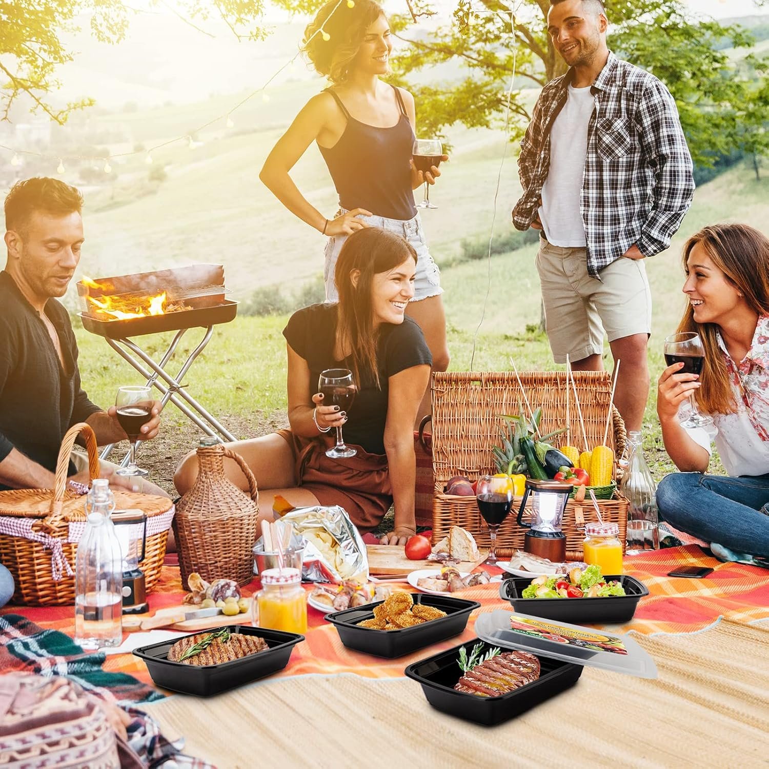 Logo Personalizado - Contenedores de Comida para Meal Prep 32oz, Recipientes de Plástico Reutilizables, Contenedores Antifugas con Tapas, Sin BPA, Aptos para Microondas/Lavavajillas/Freezer, Proveedor Fábrica Logo Personalizado - Contenedores de Comida para Meal Prep 32oz, Recipientes de Plástico Reutilizables, Contenedores Antifugas con Tapas, Sin BPA, Aptos para Microondas/Lavavajillas/Freezer, Proveedor Fábrica