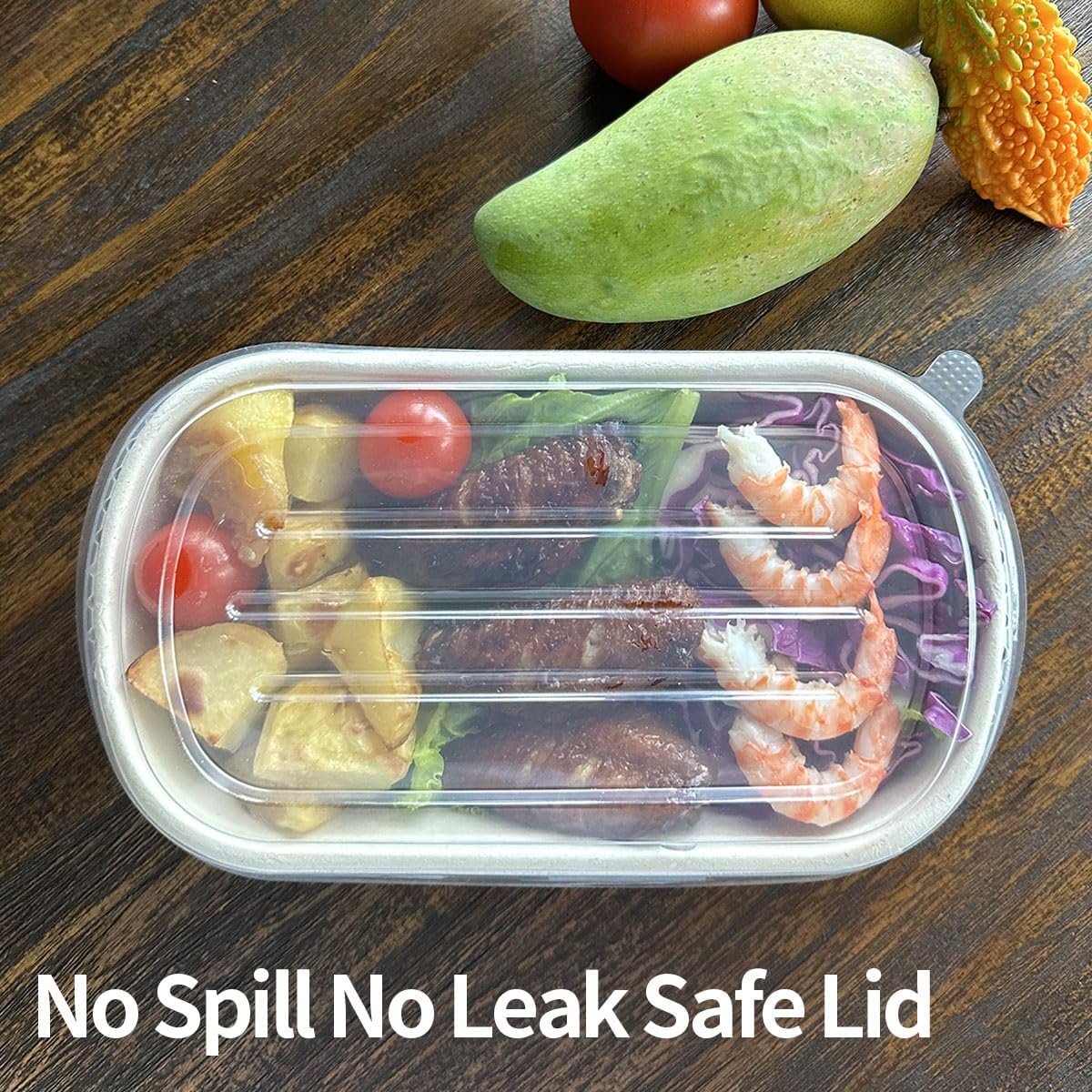 Logo Personalizado 50 Pack de Envases Desechables para Preparación de Comidas de 32 oz con Tapa, Contenedores de Papel para llevar, Marca Blanca para Comidas, Sobras (50 Cuencos 50 Tapas) Proveedor