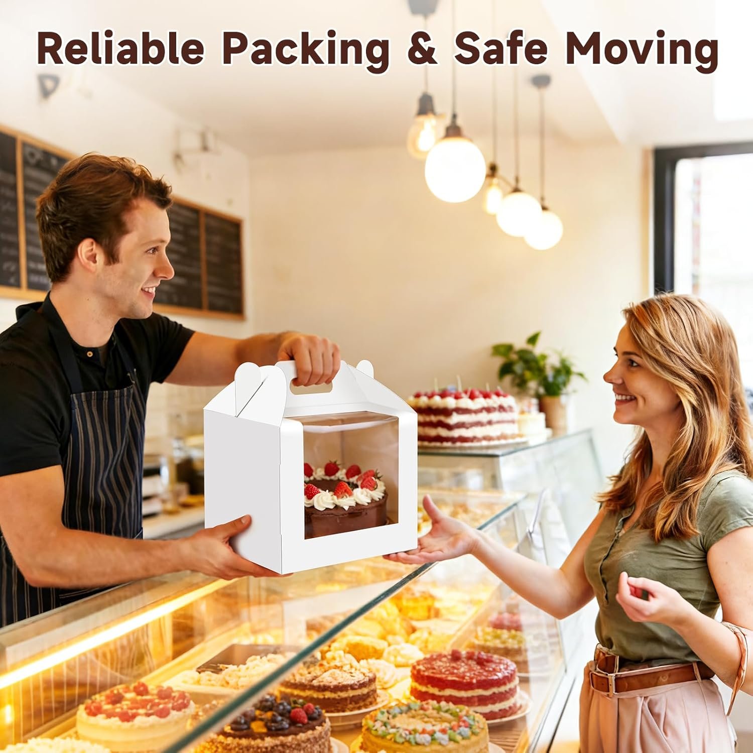 Cajas de pastel con logo personalizado, 10 piezas de 10 pulgadas con asa, caja alta de 10x10x8 pulgadas con ventana para pasteles de varios pisos, recipiente para llevar de panadería, cajas grandes blancas para bodas, cumpleaños y fiestas, proveedor confiable. Cajas de pastel con logo personalizado, 10 piezas de 10 pulgadas con asa, caja alta de 10x10x8 pulgadas con ventana para pasteles de varios pisos, recipiente para llevar de panadería, cajas grandes blancas para bodas, cumpleaños y fiestas, proveedor confiable.