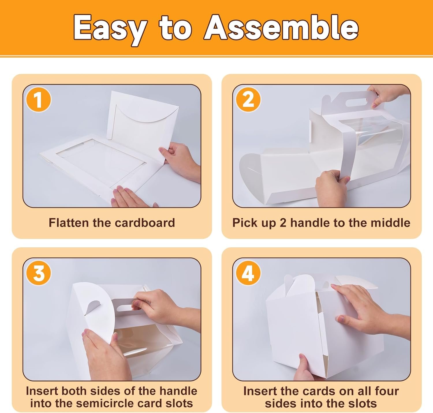 Cajas de pastel con logo personalizado, 10 piezas de 10 pulgadas con asa, caja alta de 10x10x8 pulgadas con ventana para pasteles de varios pisos, recipiente para llevar de panadería, cajas grandes blancas para bodas, cumpleaños y fiestas, proveedor confiable. Cajas de pastel con logo personalizado, 10 piezas de 10 pulgadas con asa, caja alta de 10x10x8 pulgadas con ventana para pasteles de varios pisos, recipiente para llevar de panadería, cajas grandes blancas para bodas, cumpleaños y fiestas, proveedor confiable.