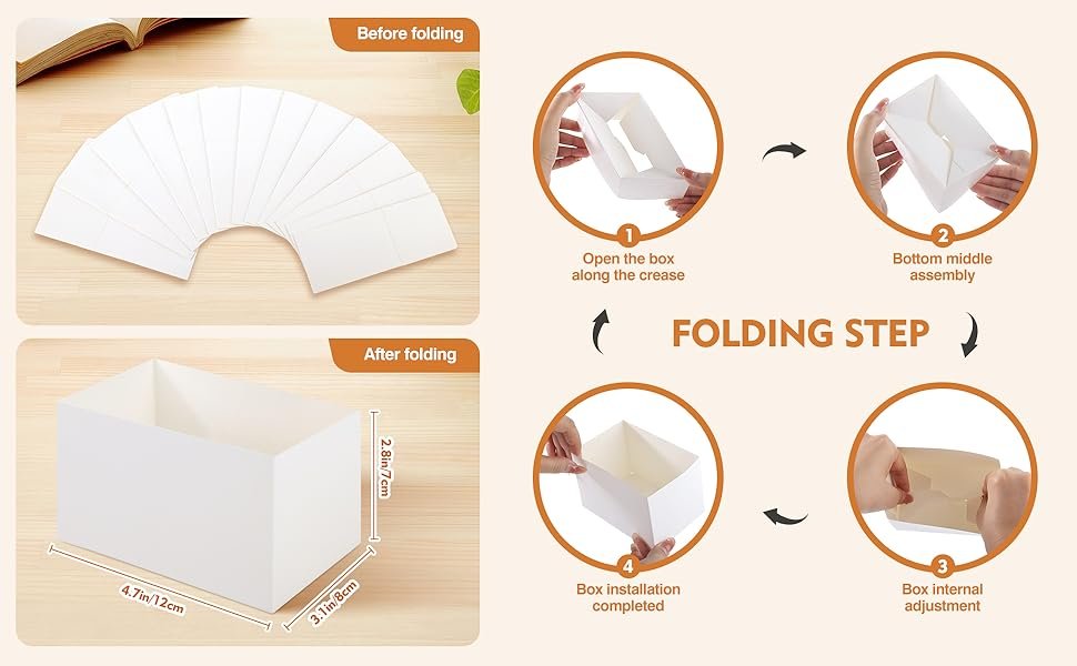 Cajas de sándwich y pasteles para llevar de 60 piezas con Logo Personalizado, dimensiones 4.7x3.1x2.8 pulgadas, ideales para tostadas, donas y hamburguesas, disponibles a través de nuestro Proveedor.