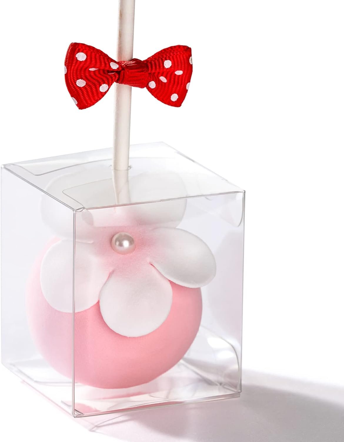 Cajas de regalo pequeñas con agujero para cake pops de 1 3/4" x 1 3/4" x 2", 100 unidades, con LOGO PERSONALIZADO, ideales para marcas blancas, proveídas por un fabricante.