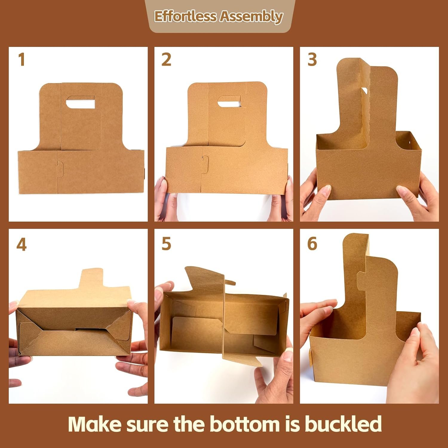 Logo Personalizado 50 Pack Porta Bebidas Kraft de 2 Tazas con Asa, Soporte desechable para Taza de Café de 2 o 4 Tazas, Ideal para Entregas de Alimentos y Cafés, Proveedor de Envases Logo Personalizado 50 Pack Porta Bebidas Kraft de 2 Tazas con Asa, Soporte desechable para Taza de Café de 2 o 4 Tazas, Ideal para Entregas de Alimentos y Cafés, Proveedor de Envases