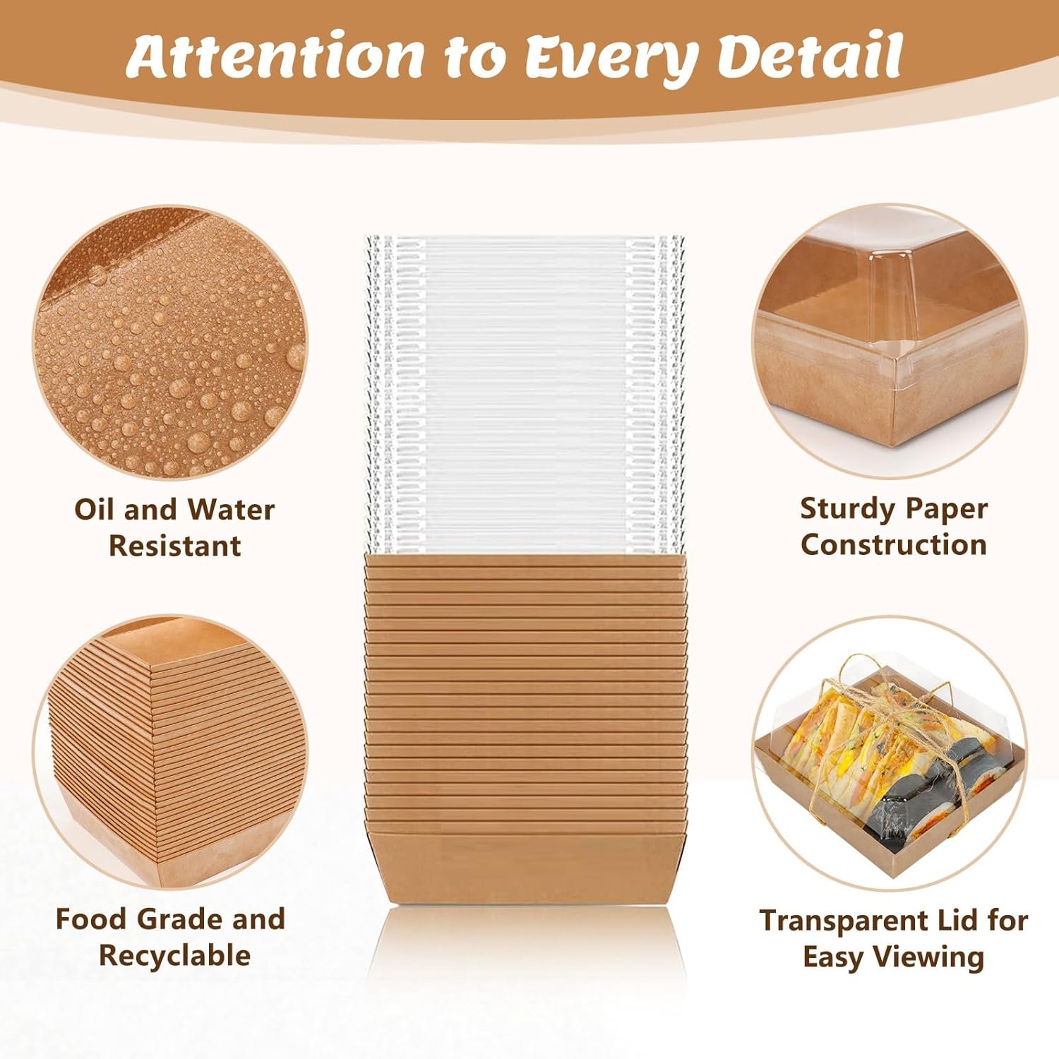 Caja de comida desechable con tapa, 24 unidades de mini cajas de charcutería para llevar, ideal para sándwiches, galletas, sushi, porciones de pastel y fresas, con opción de logo personalizado, perfecta para marcas blancas, disponible en proveedor de calidad. Caja de comida desechable con tapa, 24 unidades de mini cajas de charcutería para llevar, ideal para sándwiches, galletas, sushi, porciones de pastel y fresas, con opción de logo personalizado, perfecta para marcas blancas, disponible en proveedor de calidad.