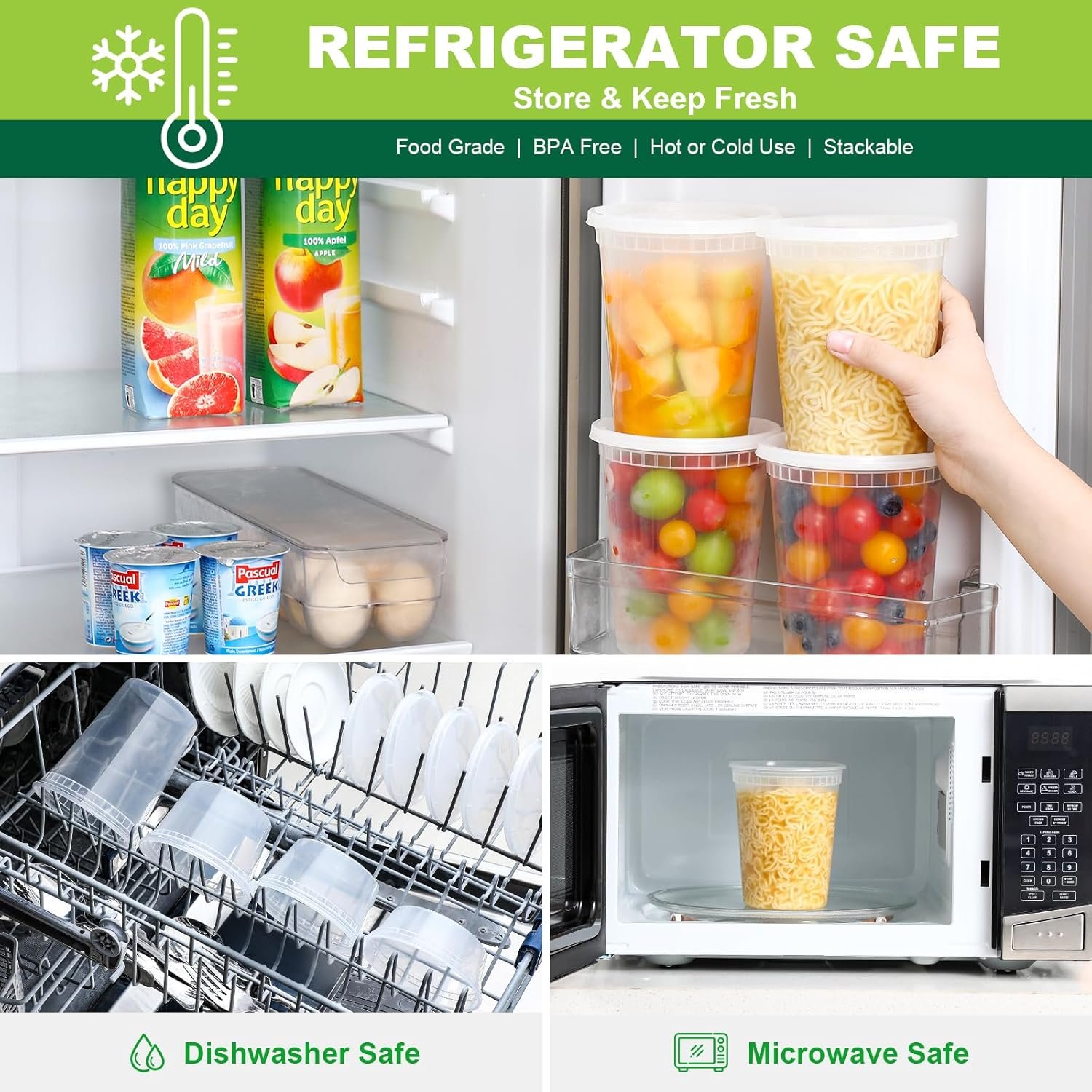 Contenedores plásticos de 32 oz para alimentos, herméticos y aptos para congelador, lavavajillas y microondas, adecuados para preparación de comidas para llevar, Marca Blanca con Logo Personalizado, Proveedor especializado en soluciones de almacenamiento. Contenedores plásticos de 32 oz para alimentos, herméticos y aptos para congelador, lavavajillas y microondas, adecuados para preparación de comidas para llevar, Marca Blanca con Logo Personalizado, Proveedor especializado en soluciones de almacenamiento.