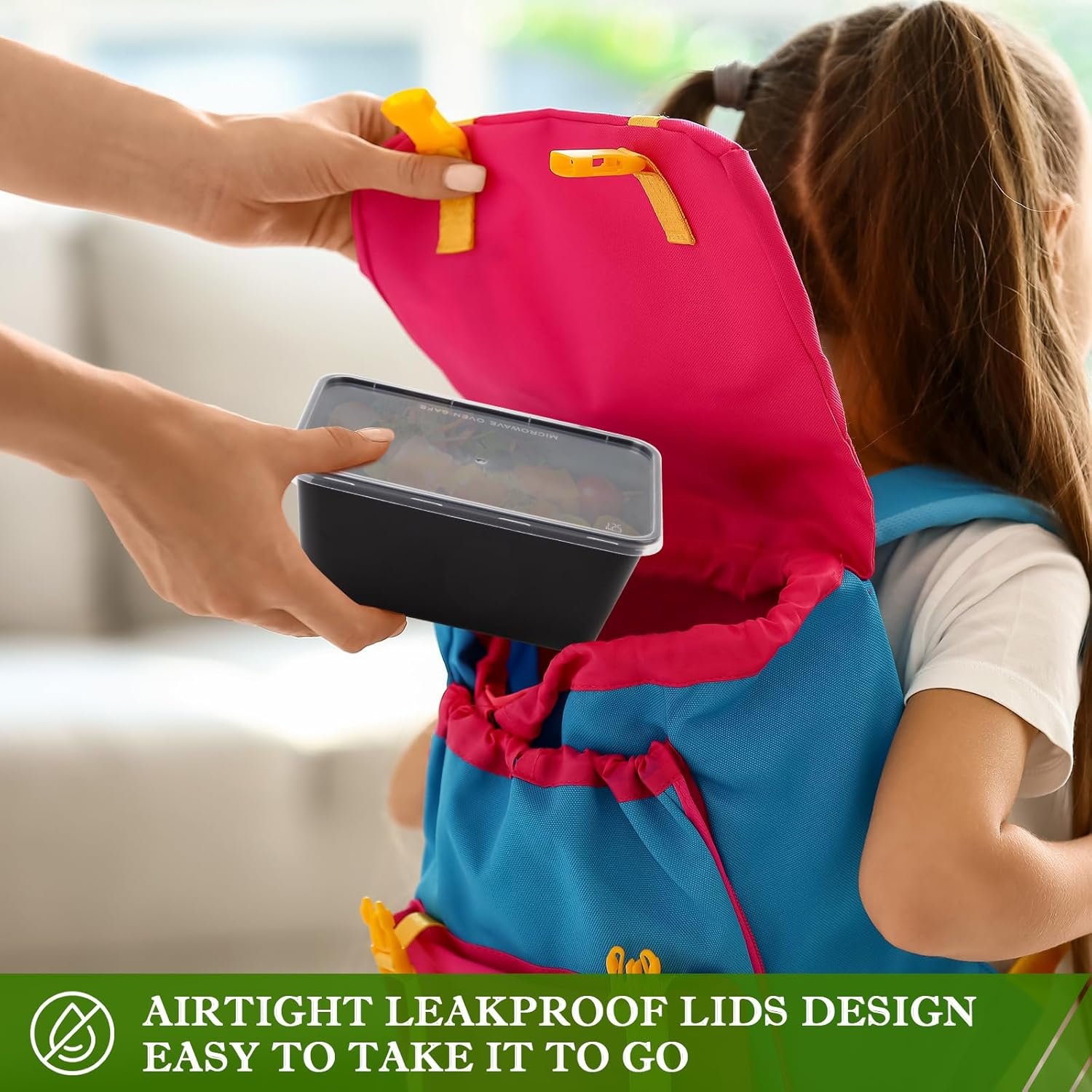 Contenedores para Comida con Logo Personalizado 50Pack - Recipientes de Almacenamiento de 34oz, Contenedores de Preparación de Comida Reutilizables, Envases Desechables para Llevar, BPA Free, Apilables, 1000ml, Apto para Microondas y Congelador, Proveedor.