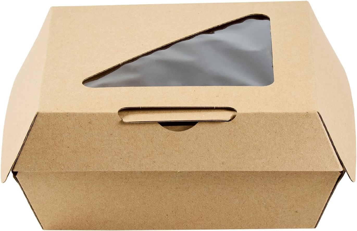 Logo Personalizado Caja de Comida desechable 100 Unidades 5.41 x 5.5 x 2.63 Pulgadas Kraft Corrugado Resistente a Grasas para Hamburguesas y Sándwiches, Proveedor de Marca Blanca. Logo Personalizado Caja de Comida desechable 100 Unidades 5.41 x 5.5 x 2.63 Pulgadas Kraft Corrugado Resistente a Grasas para Hamburguesas y Sándwiches, Proveedor de Marca Blanca.