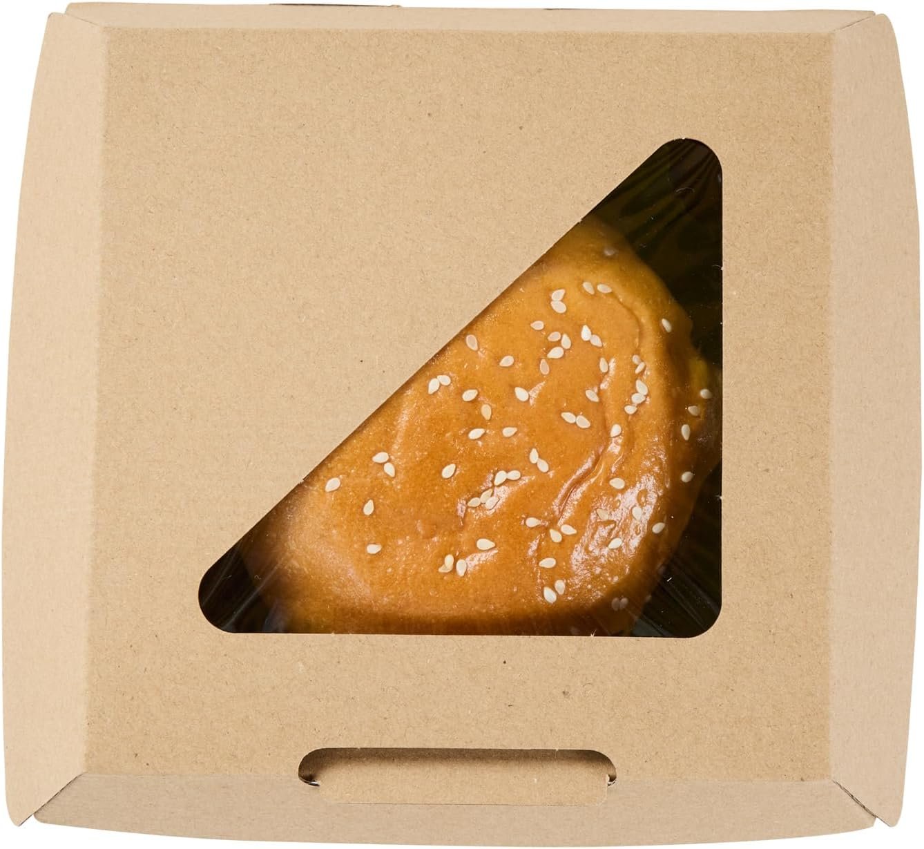 Logo Personalizado Caja de Comida desechable 100 Unidades 5.41 x 5.5 x 2.63 Pulgadas Kraft Corrugado Resistente a Grasas para Hamburguesas y Sándwiches, Proveedor de Marca Blanca. Logo Personalizado Caja de Comida desechable 100 Unidades 5.41 x 5.5 x 2.63 Pulgadas Kraft Corrugado Resistente a Grasas para Hamburguesas y Sándwiches, Proveedor de Marca Blanca.