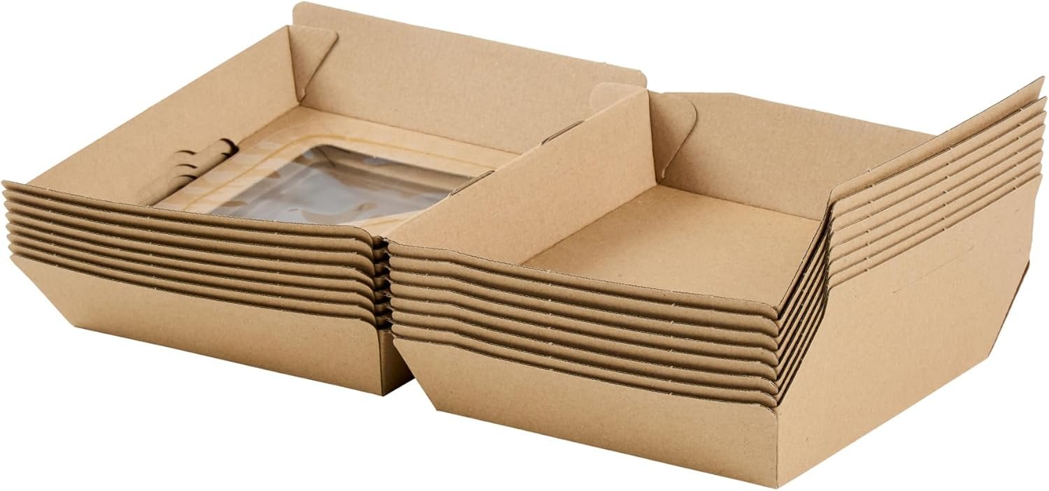 Logo Personalizado Caja de Comida desechable 100 Unidades 5.41 x 5.5 x 2.63 Pulgadas Kraft Corrugado Resistente a Grasas para Hamburguesas y Sándwiches, Proveedor de Marca Blanca. Logo Personalizado Caja de Comida desechable 100 Unidades 5.41 x 5.5 x 2.63 Pulgadas Kraft Corrugado Resistente a Grasas para Hamburguesas y Sándwiches, Proveedor de Marca Blanca.