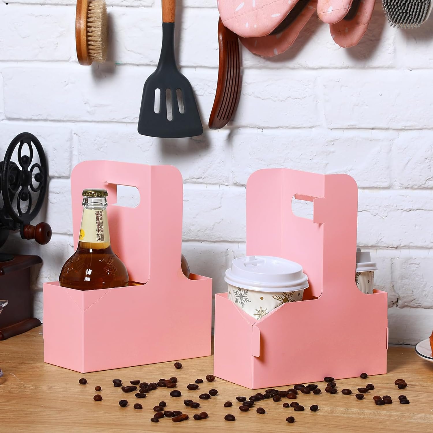 Logo Personalizado Porta Bebidas de Cartón 60 Pcs 2 Tazas con Asa 6.9 x 3.2 x 8.9 Pulgadas para Bebidas Calientes y Frías para Cafés y Restaurantes Marca Blanca Proveedor de Entregas de Alimentos Logo Personalizado Porta Bebidas de Cartón 60 Pcs 2 Tazas con Asa 6.9 x 3.2 x 8.9 Pulgadas para Bebidas Calientes y Frías para Cafés y Restaurantes Marca Blanca Proveedor de Entregas de Alimentos