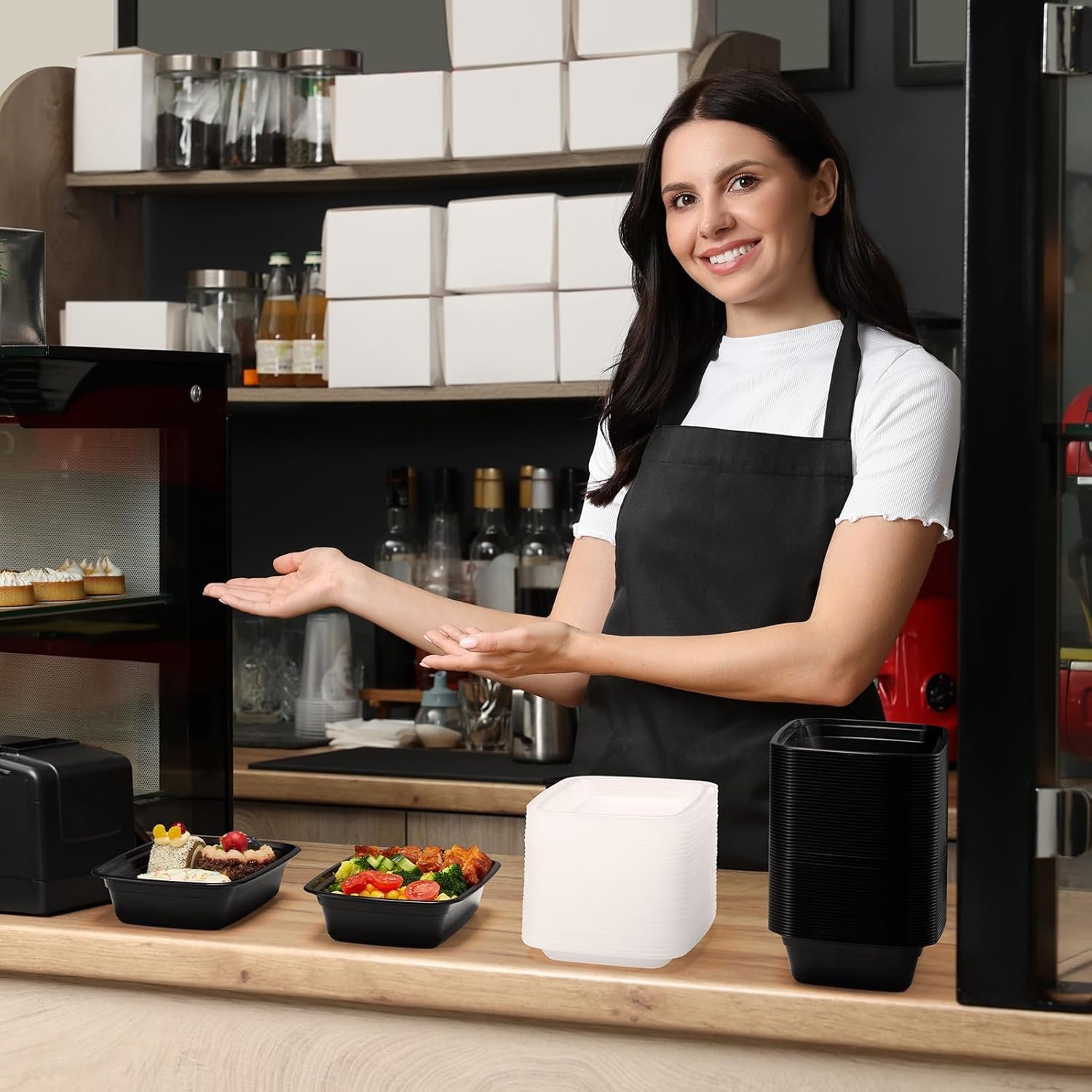 Logo Personalizado Contenedores de Comida para Preparación de Comidas de 24 OZ, 100 Piezas (50 Paquetes), Reutilizables con Tapa, Resistentes y a Prueba de Fugas, Aptos para Microondas, Congelador y Lavavajillas, Marca Blanca de Fábrica. Logo Personalizado Contenedores de Comida para Preparación de Comidas de 24 OZ, 100 Piezas (50 Paquetes), Reutilizables con Tapa, Resistentes y a Prueba de Fugas, Aptos para Microondas, Congelador y Lavavajillas, Marca Blanca de Fábrica.