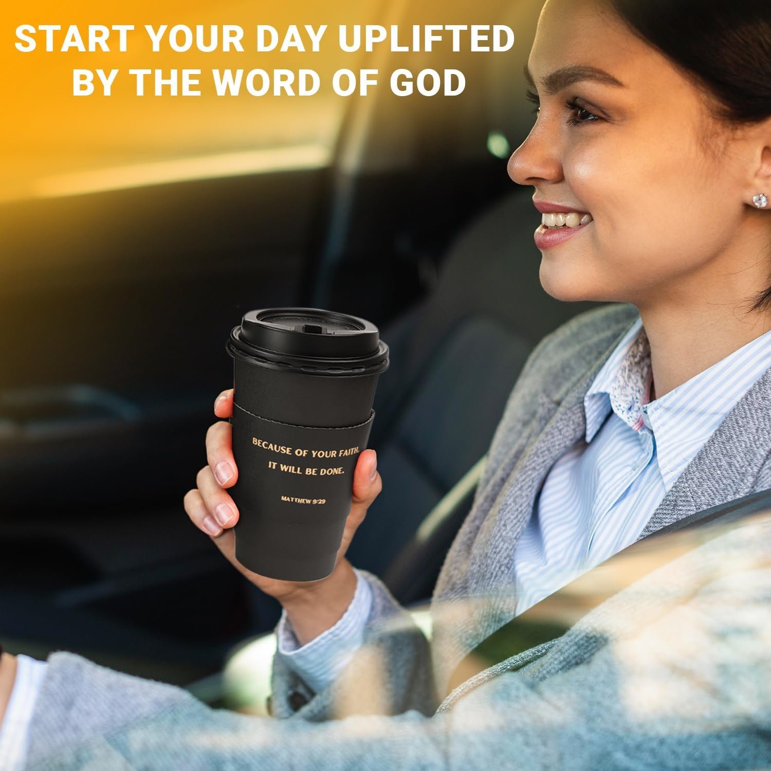 Tazas desechables de 16 oz con versos bíblicos, tazas de café motivacionales cristianas y católicas, con tapa y mangas, marca blanca, personalizadas con logo, Proveedor de tazas aisladas de doble pared. Tazas desechables de 16 oz con versos bíblicos, tazas de café motivacionales cristianas y católicas, con tapa y mangas, marca blanca, personalizadas con logo, Proveedor de tazas aisladas de doble pared.