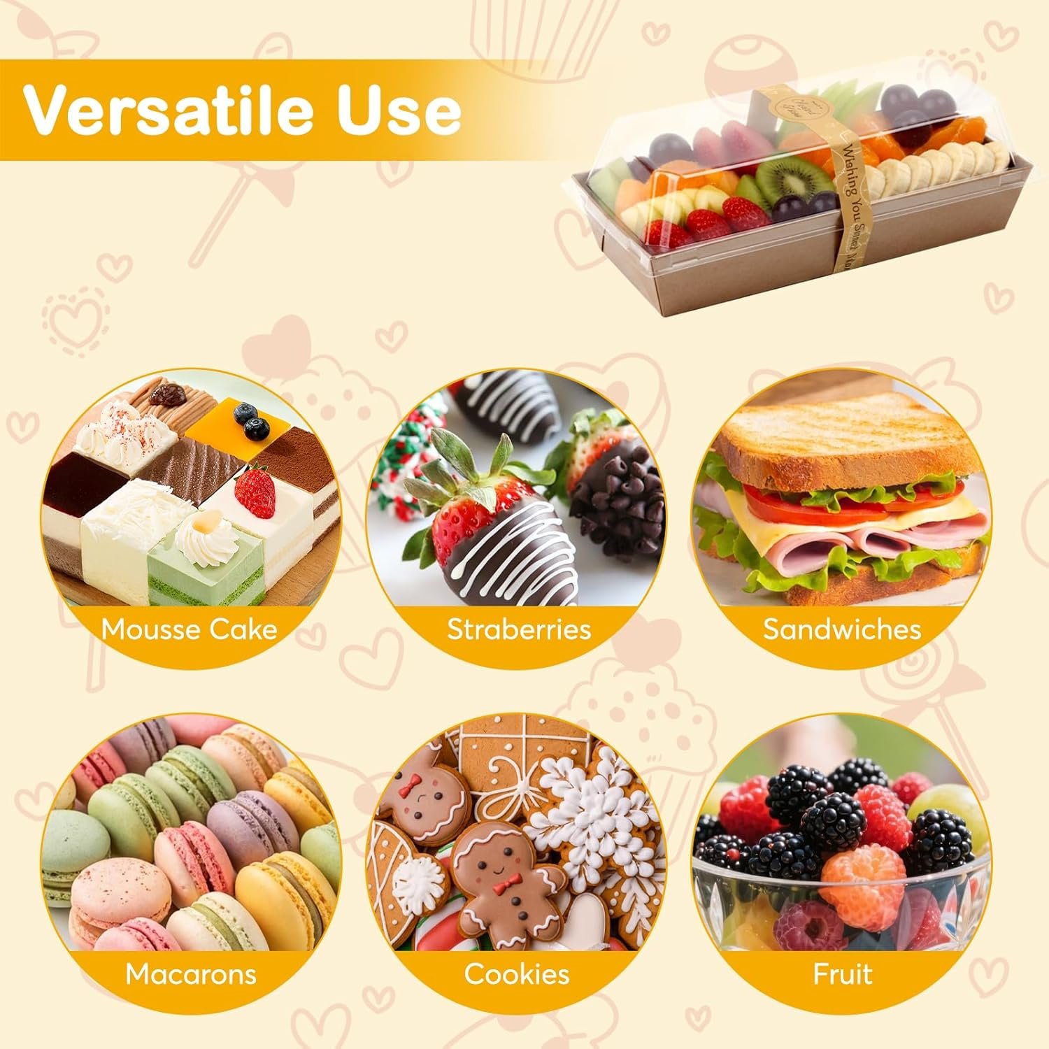 Cajas pequeñas de charcutería de 7.5x3.3 pulgadas con tapa transparente, 100 piezas de envases desechables para llevar, personalización de logo, ideales para sándwiches, galletas, pasteles y rebanadas de torta, proveedor confiable. Cajas pequeñas de charcutería de 7.5x3.3 pulgadas con tapa transparente, 100 piezas de envases desechables para llevar, personalización de logo, ideales para sándwiches, galletas, pasteles y rebanadas de torta, proveedor confiable.