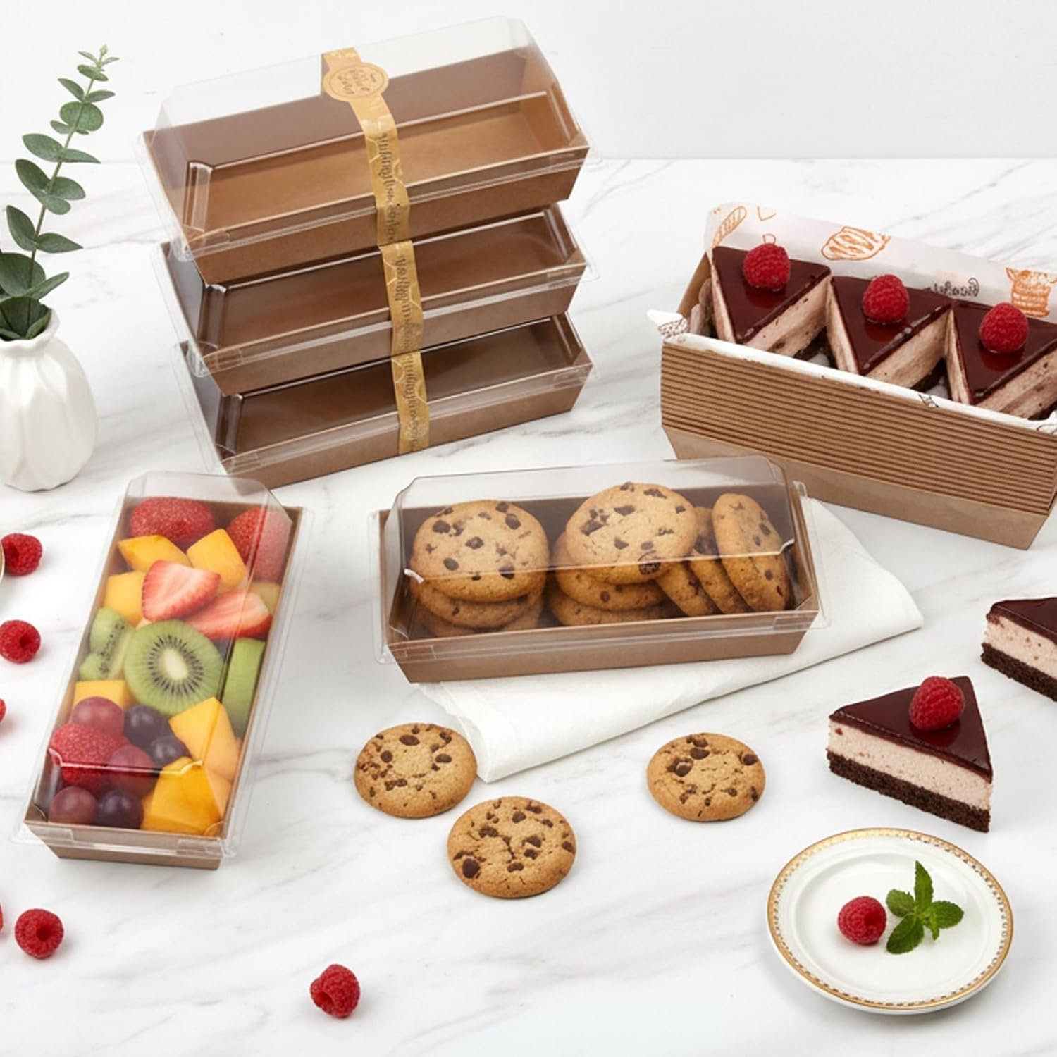 Cajas pequeñas de charcutería de 7.5x3.3 pulgadas con tapa transparente, 100 piezas de envases desechables para llevar, personalización de logo, ideales para sándwiches, galletas, pasteles y rebanadas de torta, proveedor confiable. Cajas pequeñas de charcutería de 7.5x3.3 pulgadas con tapa transparente, 100 piezas de envases desechables para llevar, personalización de logo, ideales para sándwiches, galletas, pasteles y rebanadas de torta, proveedor confiable.