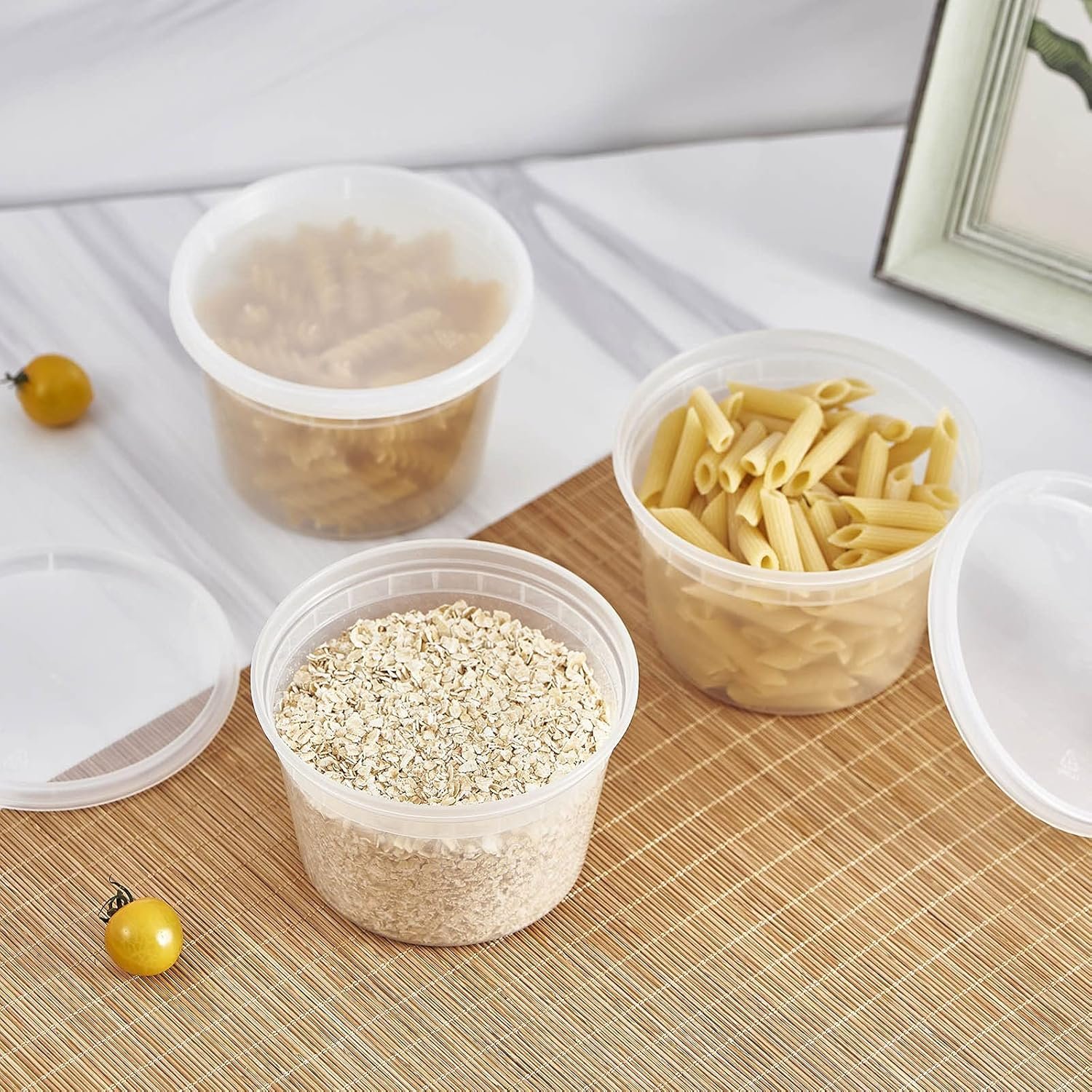 Contenedores de Almacenamiento de Alimentos Desechables de Plástico de 16oz. con Tapas Plásticas, Logo Personalizado, para Sopas, Preparación de Comidas, Juguetes de Lima | A Prueba de Fugas | Apilables | Aceptan Microondas | Aceptan Lavavajillas | Aceptan Congelador | Marca Blanca de Fábrica Contenedores de Almacenamiento de Alimentos Desechables de Plástico de 16oz. con Tapas Plásticas, Logo Personalizado, para Sopas, Preparación de Comidas, Juguetes de Lima | A Prueba de Fugas | Apilables | Aceptan Microondas | Aceptan Lavavajillas | Aceptan Congelador | Marca Blanca de Fábrica