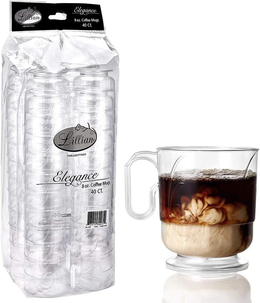 Logo Personalizado Taza de Café de 8 Onzas, Elegante y Transparente, Marca Blanca de Proveedor 40 Contenidos