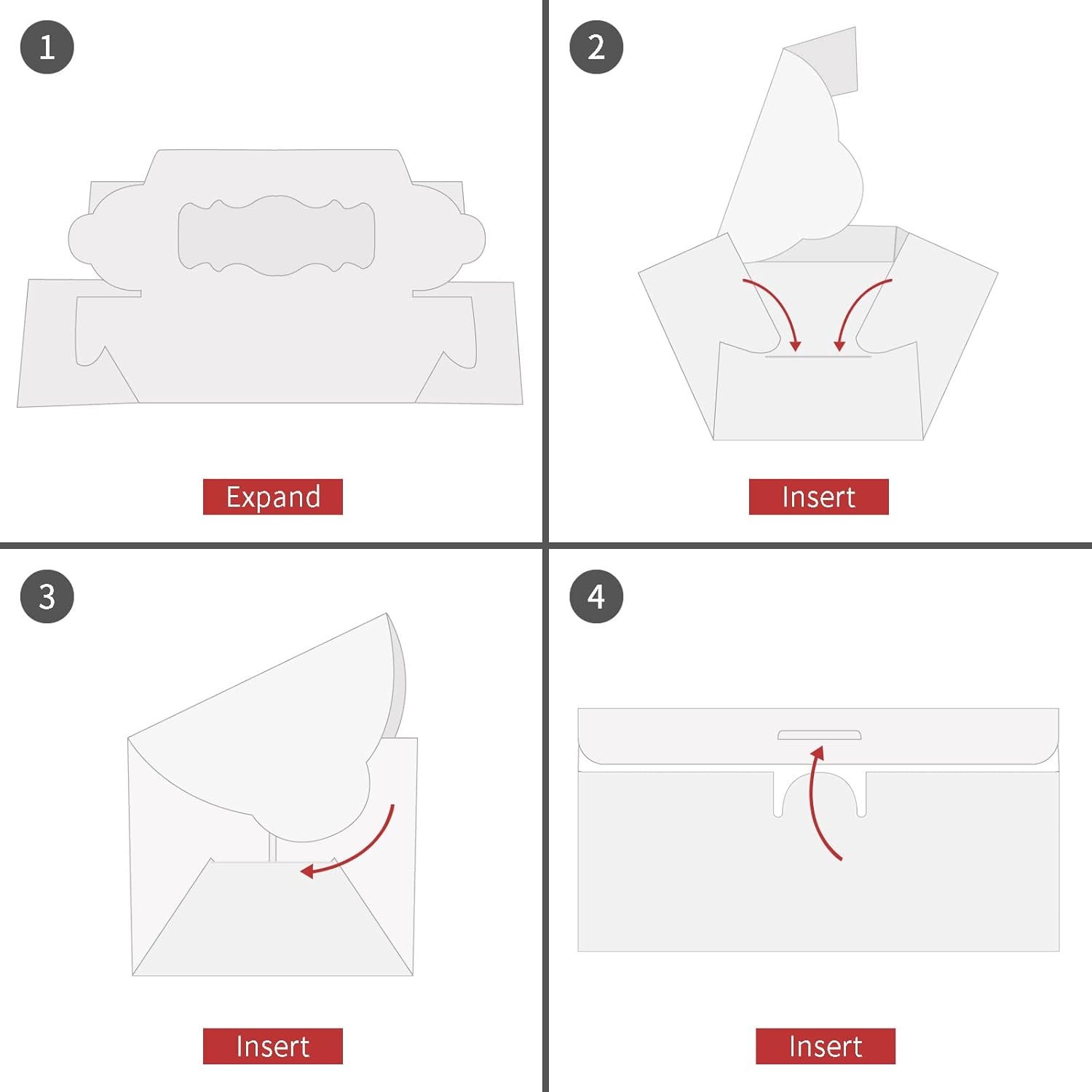 Cajas de galletas blancas con ventana para regalo, 10pcs de 9x4x3.5 pulgadas, con Logo Personalizado, ideales para pasteles enrollados, postres, muffins, donas, caramelos y pasteles; Proveedor de soluciones de empaque y presentación.