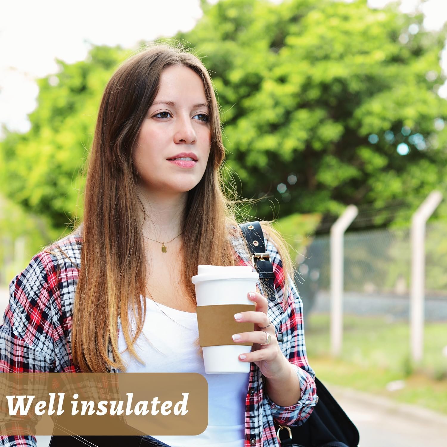 Logo Personalizado en 500 Piezas de Mangas de Café, Mangas de Papel Kraft Corrugado Desechables para Bebidas Calientes y Frías de 12oz a 24oz, ideal para Cafés, Oficinas y Tiendas de Café, Fábrica de Mangas Reciclables. Logo Personalizado en 500 Piezas de Mangas de Café, Mangas de Papel Kraft Corrugado Desechables para Bebidas Calientes y Frías de 12oz a 24oz, ideal para Cafés, Oficinas y Tiendas de Café, Fábrica de Mangas Reciclables.