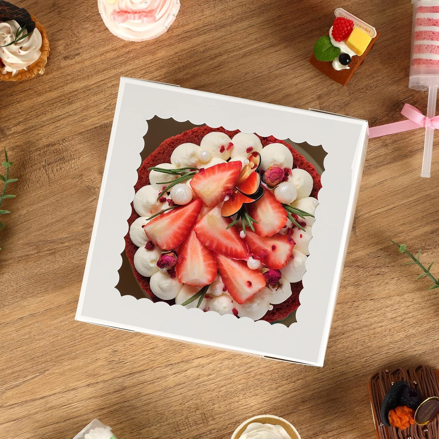 Cajas Pasteles 20pcs 8x8x8 Pulgadas con Ventana, Marca Blanca para Postres, Personalizadas con Logo, Proveedor de Soluciones para Cumpleaños, Bodas, San Valentín y Fiestas Cajas Pasteles 20pcs 8x8x8 Pulgadas con Ventana, Marca Blanca para Postres, Personalizadas con Logo, Proveedor de Soluciones para Cumpleaños, Bodas, San Valentín y Fiestas