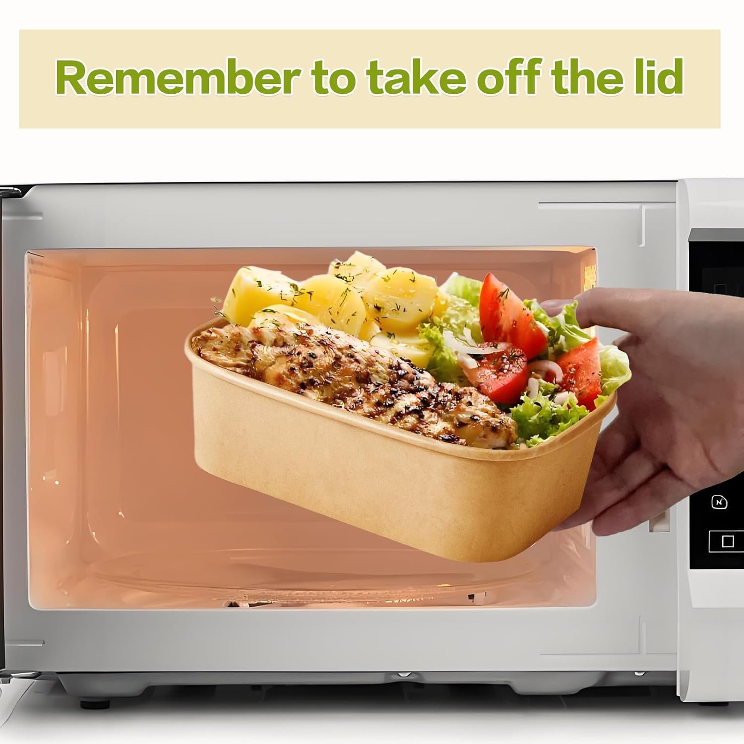 Contenedores de comida desechables y compostables de papel de 20 oz, 50 unidades, ideales para comida para llevar, ensaladas, sopas y snacks, con opción de logo personalizado, fabricados por nuestro proveedor. Contenedores de comida desechables y compostables de papel de 20 oz, 50 unidades, ideales para comida para llevar, ensaladas, sopas y snacks, con opción de logo personalizado, fabricados por nuestro proveedor.