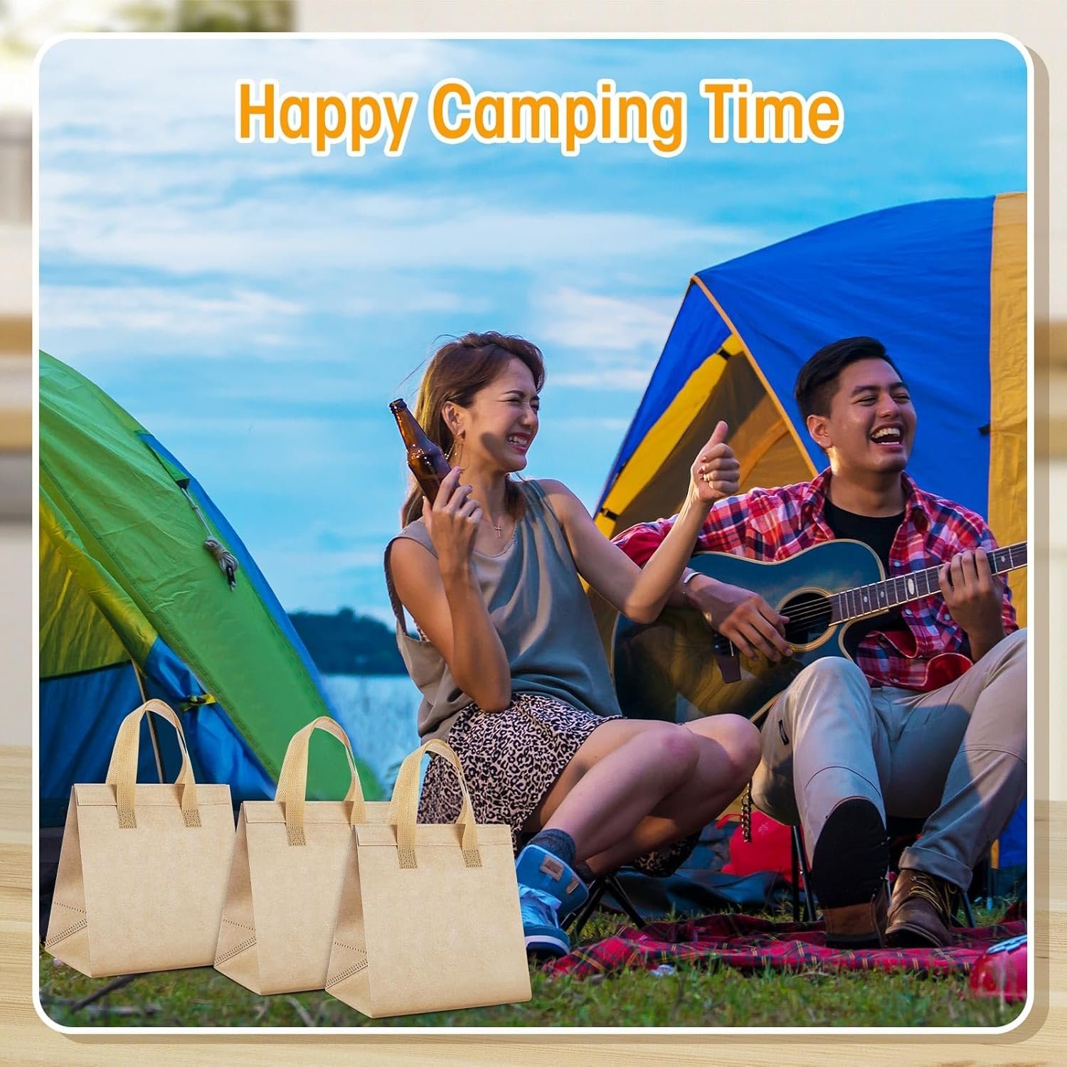 Bolsas Térmicas de Comida para Llevar con Logo Personalizado, 50 Pcs de Aislamiento Térmico para Café, Leche, Té, Pizza y Comida Caliente o Fría, Ideal para Catering y Restaurantes, 9.5