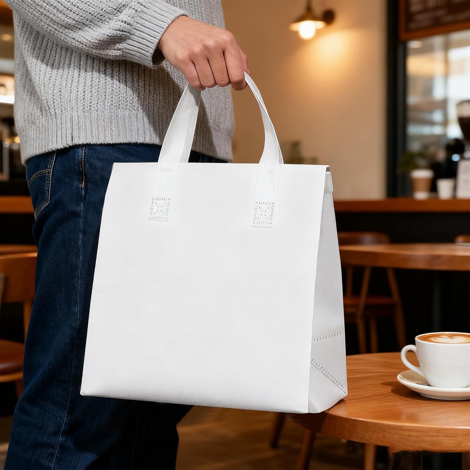 Bolsas Térmicas Aislantes de 120 Pcs con Logo Personalizado para Comida Caliente y Fría, Café, Té, BBQ, Catering para Bodas o Cumpleaños, Proveedor de Marca Blanca.