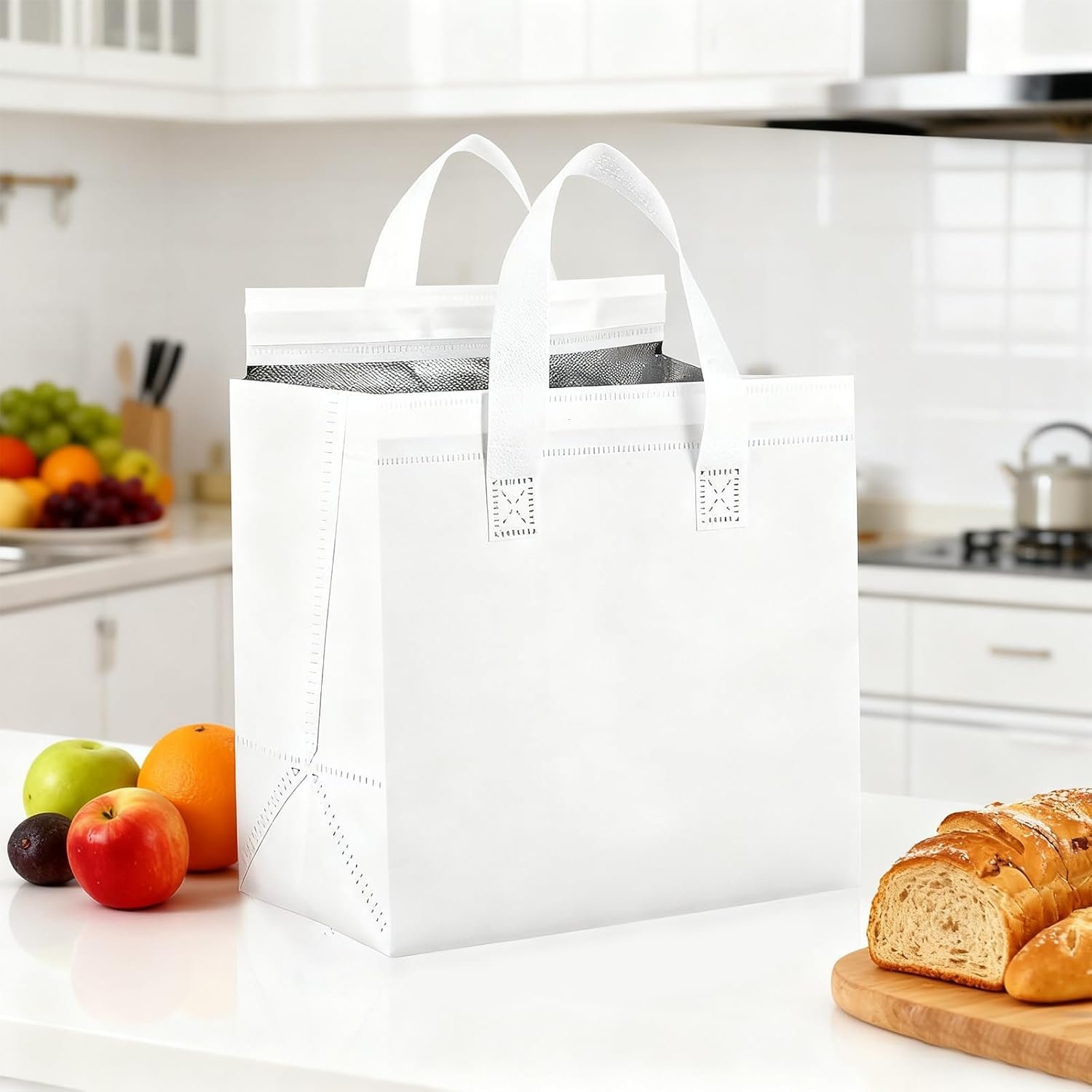 Bolsas Térmicas Aislantes de 120 Pcs con Logo Personalizado para Comida Caliente y Fría, Café, Té, BBQ, Catering para Bodas o Cumpleaños, Proveedor de Marca Blanca.