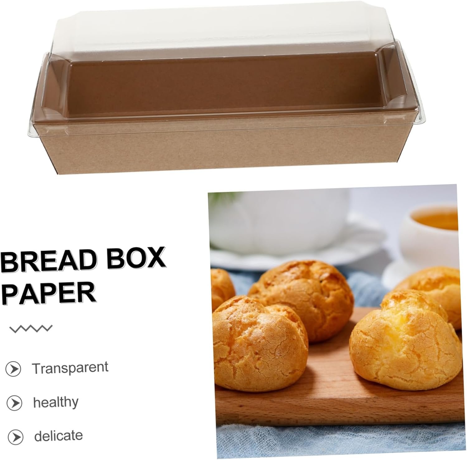 Caja de Papel Kraft Rectangulares de 10 Piezas para Empacar Sándwiches con Tapa de Plástico Transparente, Ideal para Pastelería, Pan y Snacks, Marca Blanca de Fábrica para Comidas para Llevar, Picnics y Fiestas con Logo Personalizado. Caja de Papel Kraft Rectangulares de 10 Piezas para Empacar Sándwiches con Tapa de Plástico Transparente, Ideal para Pastelería, Pan y Snacks, Marca Blanca de Fábrica para Comidas para Llevar, Picnics y Fiestas con Logo Personalizado.