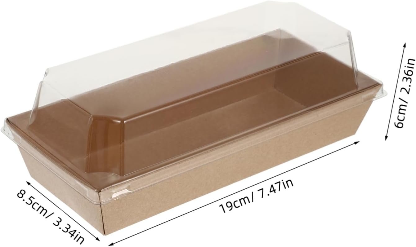 Caja de Papel Kraft Rectangulares de 10 Piezas para Empacar Sándwiches con Tapa de Plástico Transparente, Ideal para Pastelería, Pan y Snacks, Marca Blanca de Fábrica para Comidas para Llevar, Picnics y Fiestas con Logo Personalizado. Caja de Papel Kraft Rectangulares de 10 Piezas para Empacar Sándwiches con Tapa de Plástico Transparente, Ideal para Pastelería, Pan y Snacks, Marca Blanca de Fábrica para Comidas para Llevar, Picnics y Fiestas con Logo Personalizado.