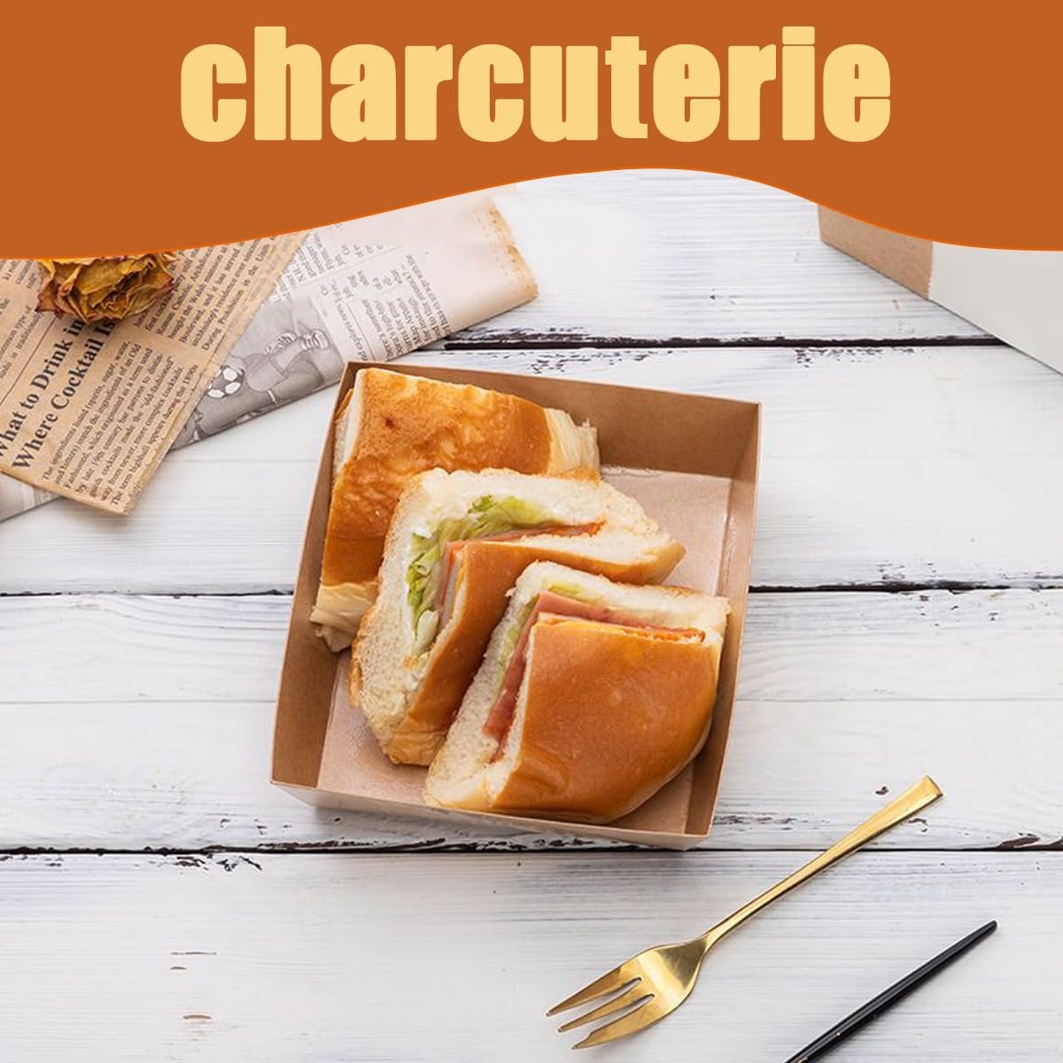 Cajas de Charcutería 100 Pack con Tapa Transparente - Ecológicas, Portátiles y Antifugas - 50 Marrones y 50 Blancas, Logotipo Personalizado, Proveedor de Soluciones de Envase Cajas de Charcutería 100 Pack con Tapa Transparente - Ecológicas, Portátiles y Antifugas - 50 Marrones y 50 Blancas, Logotipo Personalizado, Proveedor de Soluciones de Envase