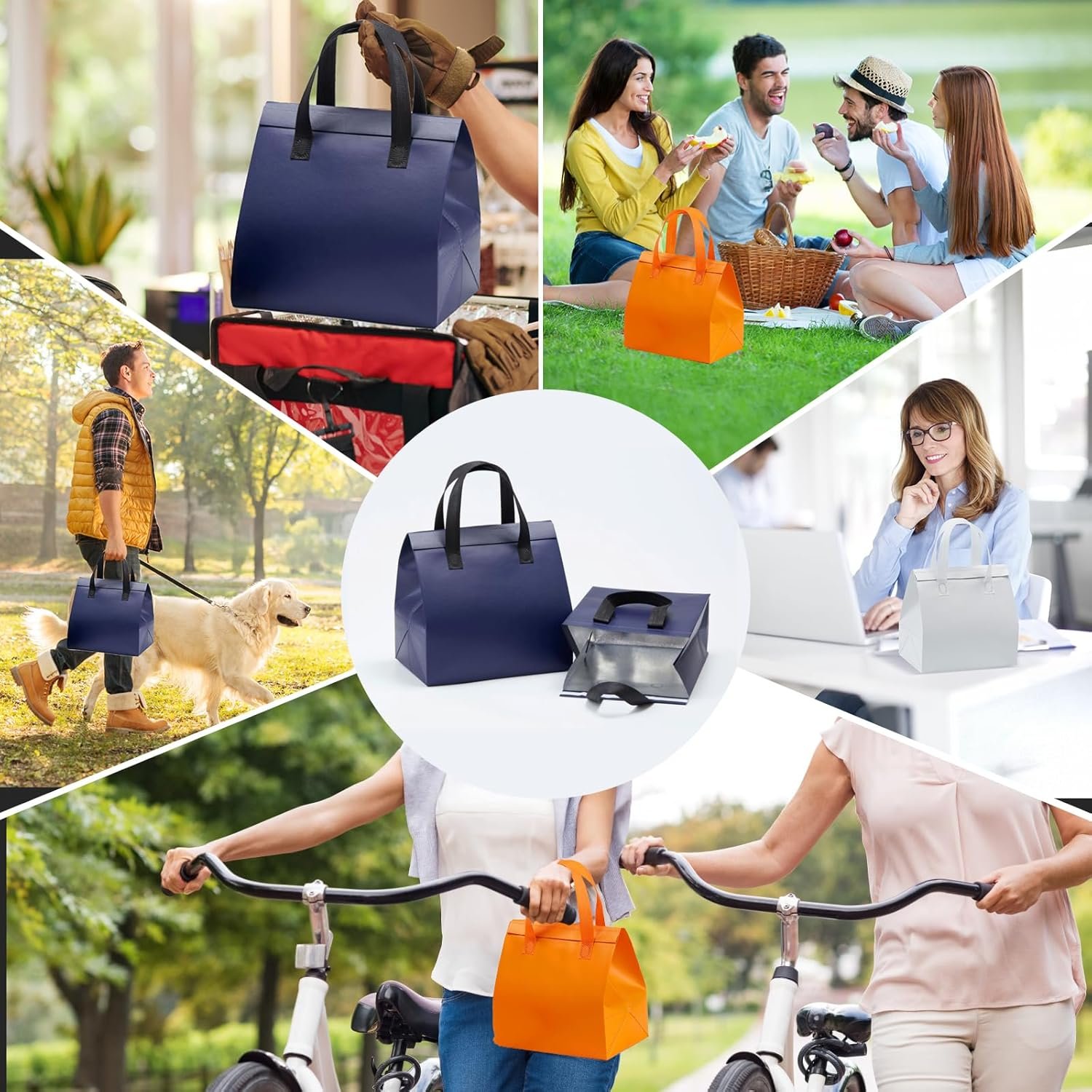 Bolsas desechables para llevar, 100 Pcs, ideales para comida, café, té con leche, mariscos y pizza, con logo personalizado, 9.5 x 6 x 10 in, perfectas para restaurantes y tiendas de comestibles, proveedor confiable. Bolsas desechables para llevar, 100 Pcs, ideales para comida, café, té con leche, mariscos y pizza, con logo personalizado, 9.5 x 6 x 10 in, perfectas para restaurantes y tiendas de comestibles, proveedor confiable.