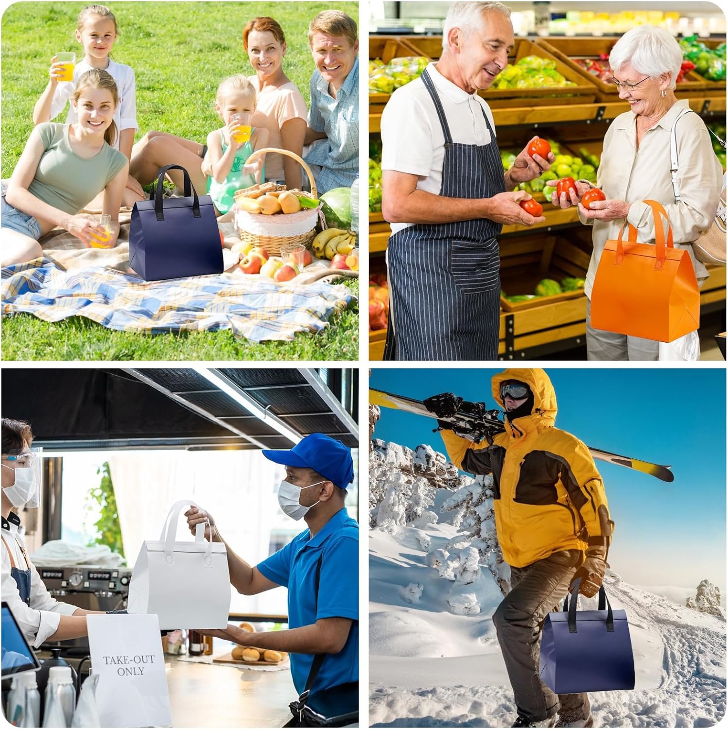 Bolsas desechables para llevar, 100 Pcs, ideales para comida, café, té con leche, mariscos y pizza, con logo personalizado, 9.5 x 6 x 10 in, perfectas para restaurantes y tiendas de comestibles, proveedor confiable. Bolsas desechables para llevar, 100 Pcs, ideales para comida, café, té con leche, mariscos y pizza, con logo personalizado, 9.5 x 6 x 10 in, perfectas para restaurantes y tiendas de comestibles, proveedor confiable.