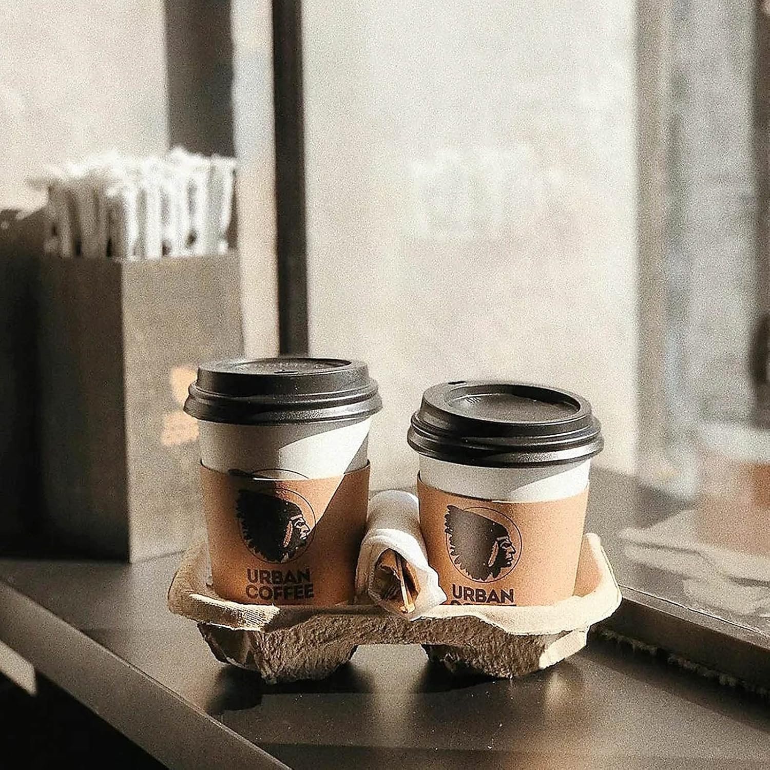 Logo Personalizado Porta Bebidas de Fibra de Pulpa 100 Piezas para Copas de 8-24 oz, Soporte Biodegradable para Bebidas Calientes o Frías, Ideal para Entregas de Comida en el Automóvil, Fabricante de Soluciones Ecológicas