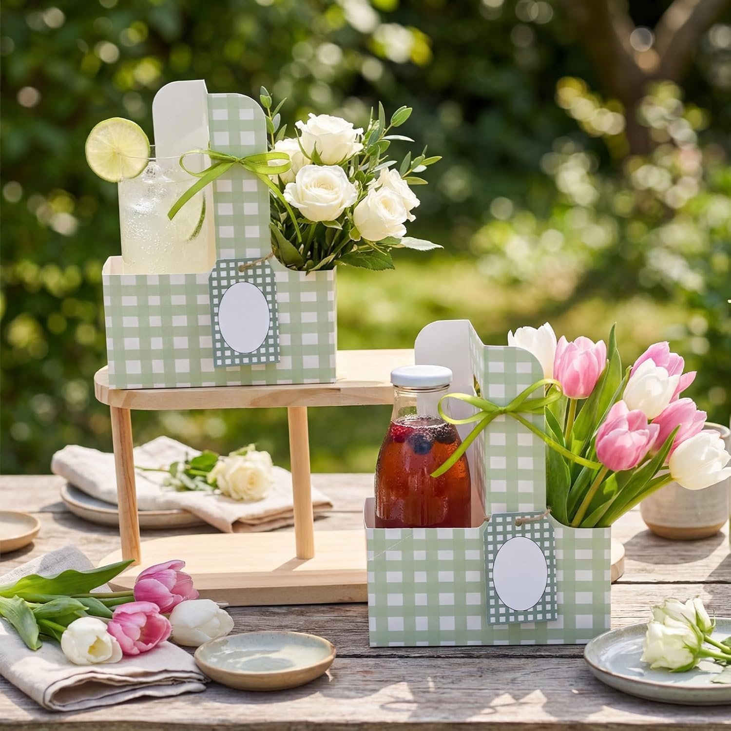 Logo Personalizado 24 Sets Portavasos de 2 Tazas con Asas Gingham para Bebidas y Flores Regalos para Mujeres en Bodas y Cumpleaños Marca Blanca Proveedor Fábrica Logo Personalizado 24 Sets Portavasos de 2 Tazas con Asas Gingham para Bebidas y Flores Regalos para Mujeres en Bodas y Cumpleaños Marca Blanca Proveedor Fábrica