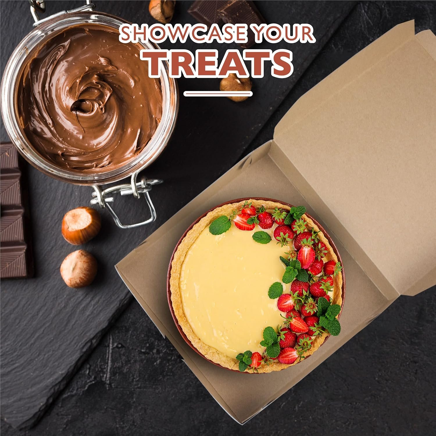 Logo Personalizado para Caja de Postres, Pack de 25 Cajas Pie 10x10x2.5 Kraft para Galletas, Cheesecake, Fresas Cubiertas de Chocolate, Marca Blanca de Cajas de Cartón para Dulces, Proveedor de Soluciones de Empaque. Logo Personalizado para Caja de Postres, Pack de 25 Cajas Pie 10x10x2.5 Kraft para Galletas, Cheesecake, Fresas Cubiertas de Chocolate, Marca Blanca de Cajas de Cartón para Dulces, Proveedor de Soluciones de Empaque.