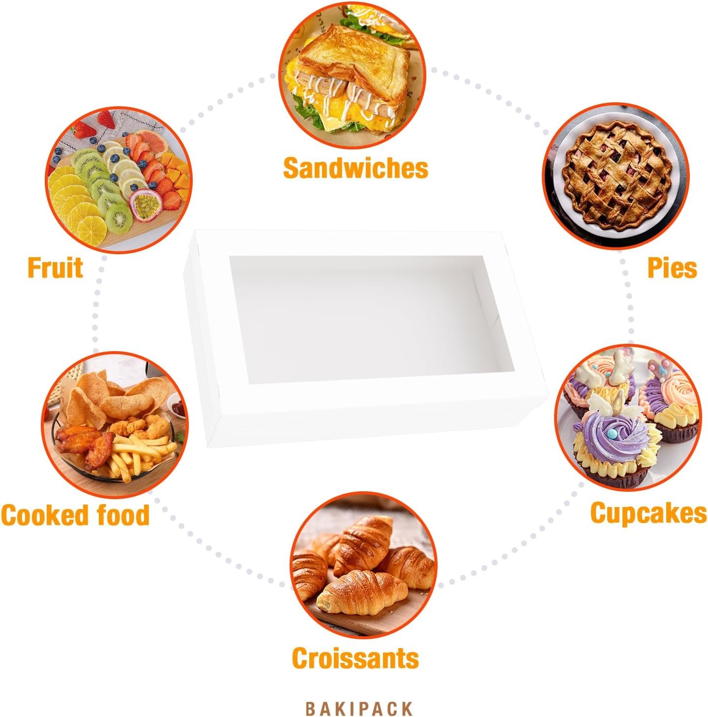 Caja de Catering Blanca con Logo Personalizado, 10 unidades de 17x10x4 pulgadas, Envases de Papel Desechables para Charcutería y Sándwiches, Proveedor de alta calidad.