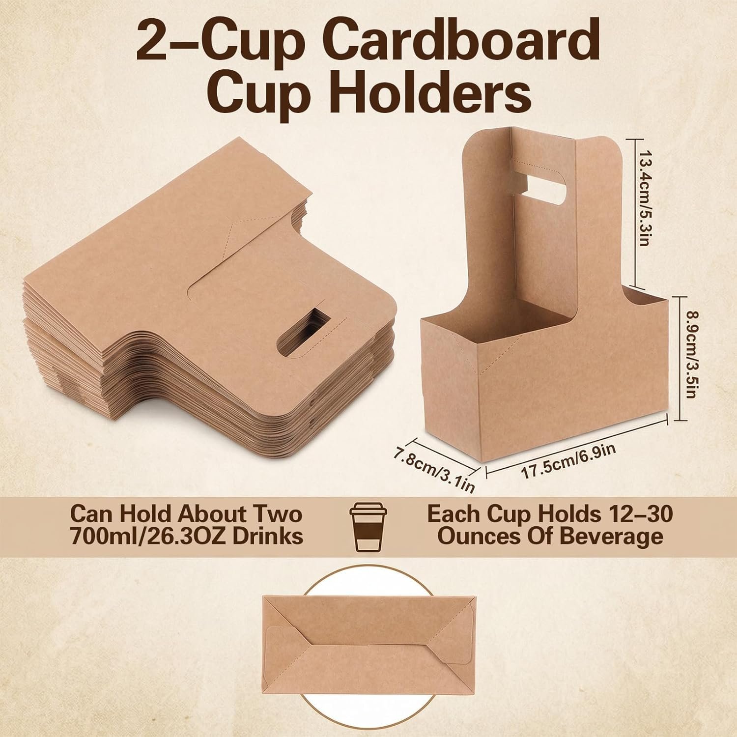 Logo Personalizado Transportador de Bebidas Desechable de 2 Tazas con Asa para Bebidas Calientes y Frías, Ideal para Entrega de Café, Comida para Llevar, Bubble Tea, Cafés y Restaurantes, Proveedor 100 Paquete. Logo Personalizado Transportador de Bebidas Desechable de 2 Tazas con Asa para Bebidas Calientes y Frías, Ideal para Entrega de Café, Comida para Llevar, Bubble Tea, Cafés y Restaurantes, Proveedor 100 Paquete.