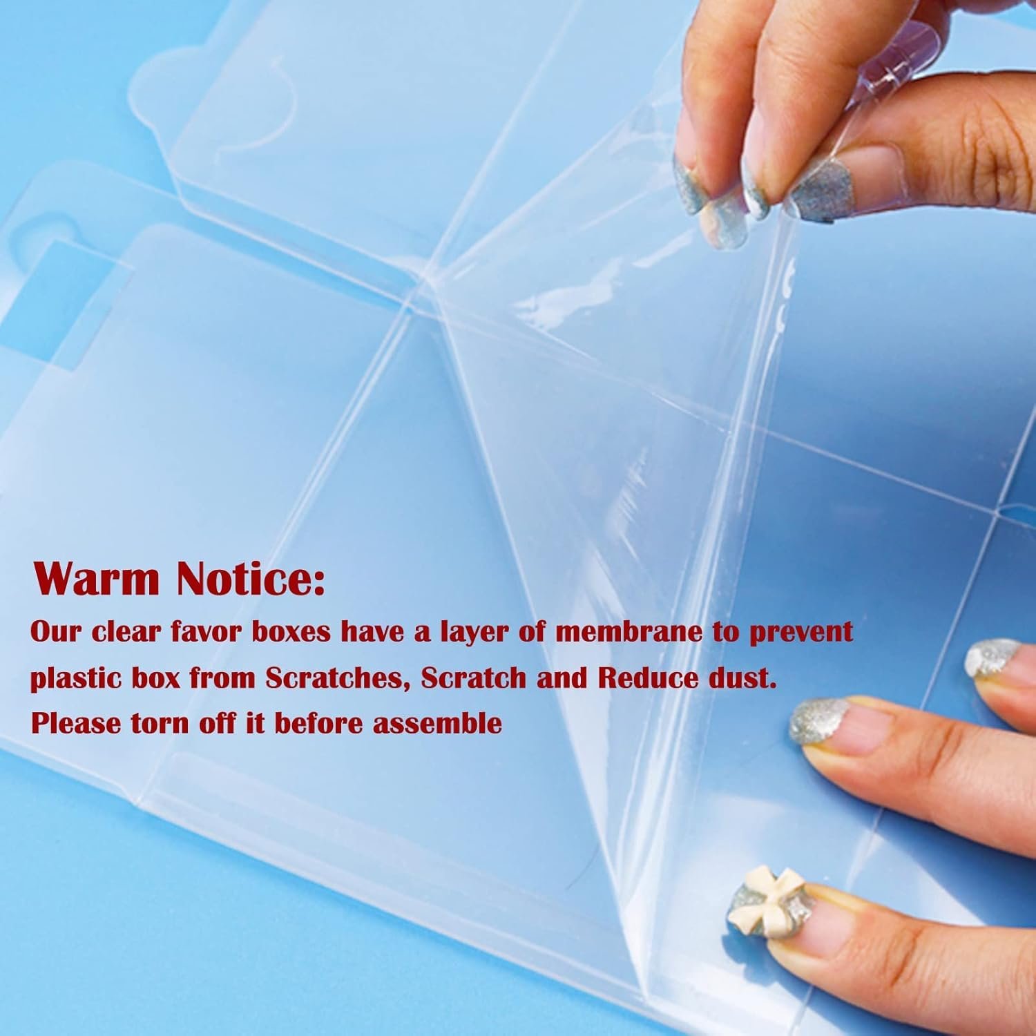 Caja Transparente Para Regalo 30 PCS, 4 x 4 x 4 pulgadas, Ideal para Bodas, Cumpleaños, Pascua, Día de la Madre y Día del Padre, Marca Blanca con Logo Personalizado, Proveedor de Fábrica.