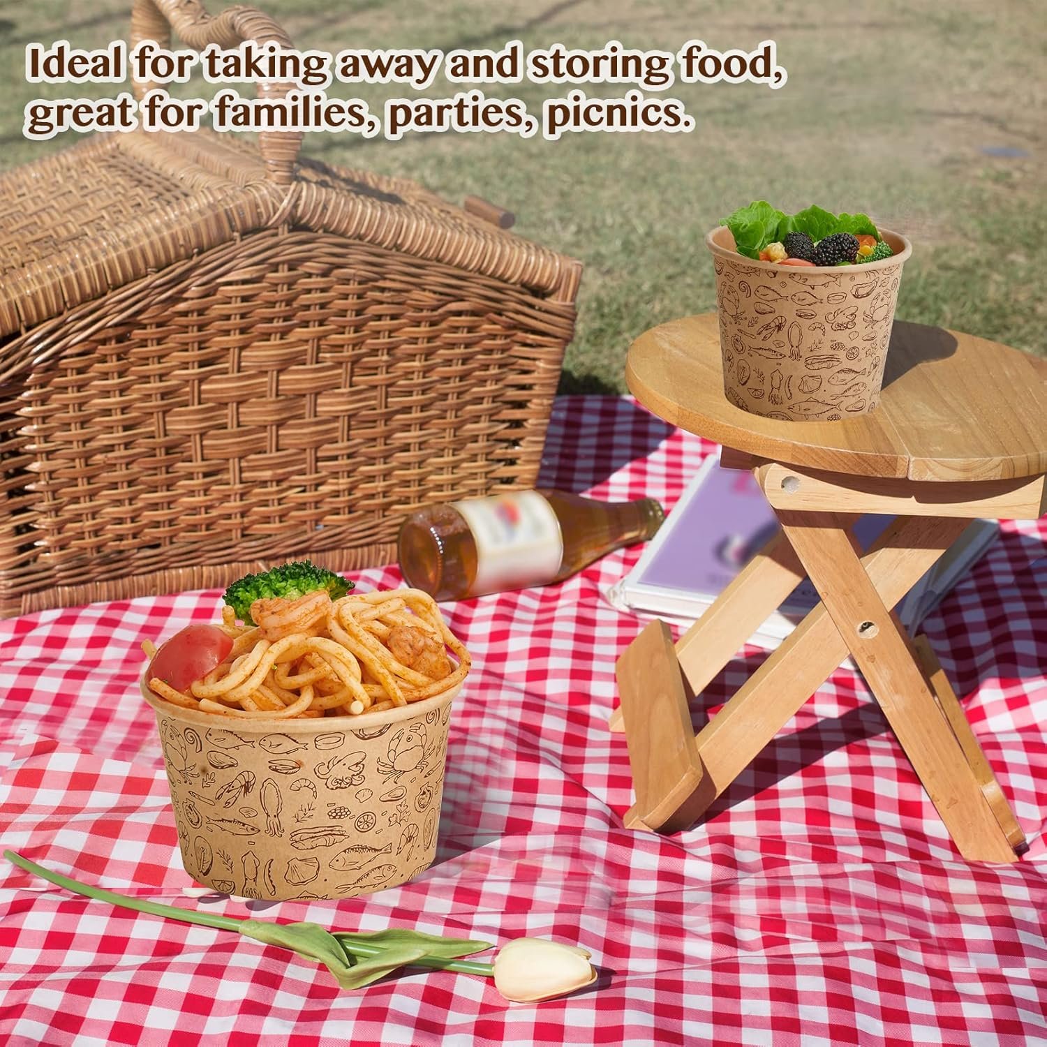 Taza de papel para alimentos de 12 oz con tapa ventilada, ideal para sopa, con logo personalizado para marca blanca, fabricado por un proveedor eficiente.