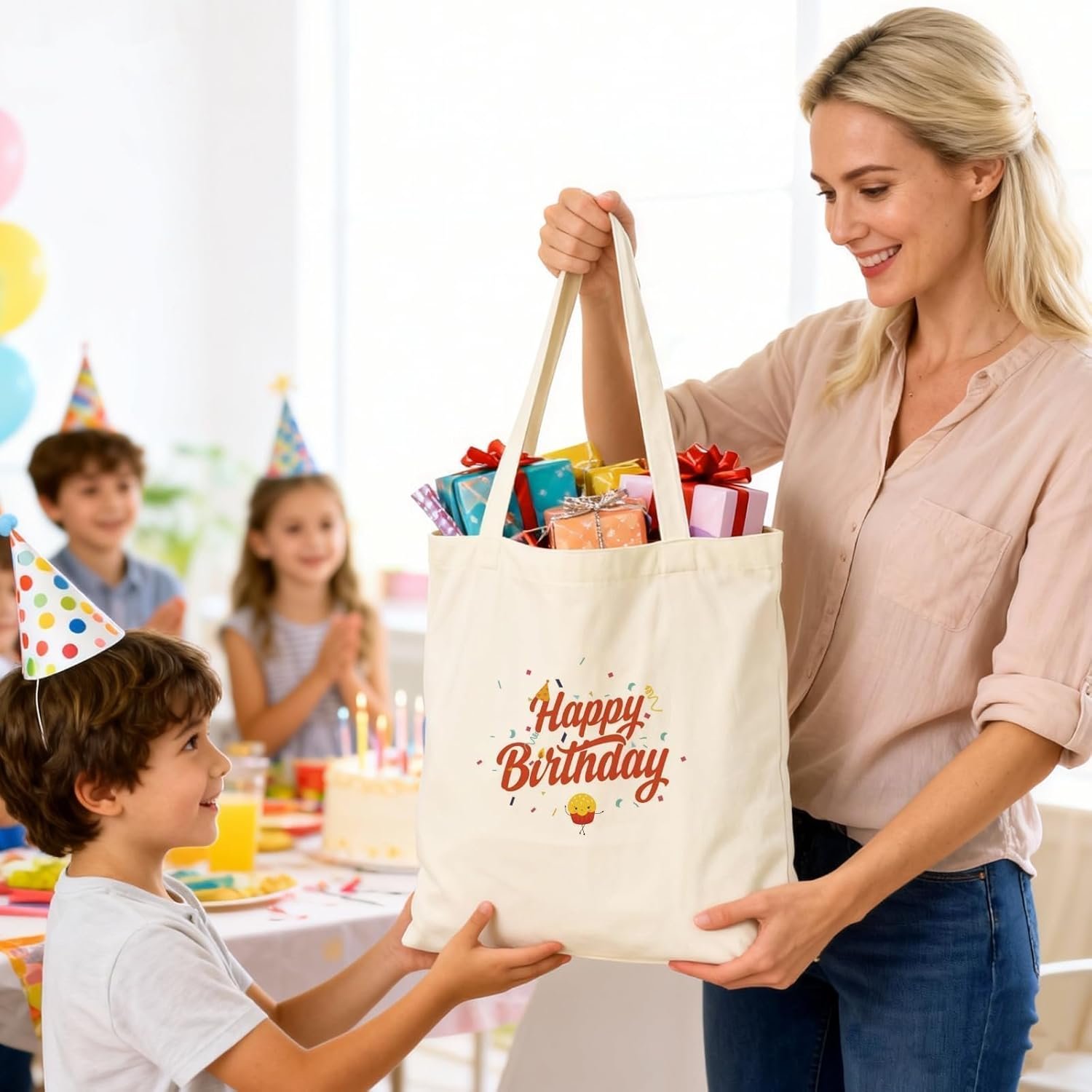 Bolsas de Lona en Blanco para DIY y Regalos Personalizados, 24 Paquete de 10oz, 14x15 Pulgadas, Ideal para Pintura y Sustracción - Logo Personalizado, Proveedor de Bolsas de Tela.
