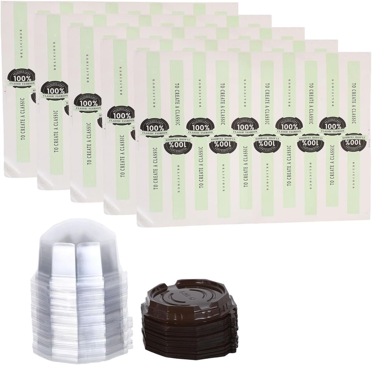 Logo Personalizado 50Pcs Caja de Mini Pastel de 4 Pulgadas, Envases Desechables de Charcutería con Tapa Transparente y Etiquetas Adhesivas para Galleta, Cupcake, Macaron, Rodaja de Fresa con Chocolate, Fábrica. Logo Personalizado 50Pcs Caja de Mini Pastel de 4 Pulgadas, Envases Desechables de Charcutería con Tapa Transparente y Etiquetas Adhesivas para Galleta, Cupcake, Macaron, Rodaja de Fresa con Chocolate, Fábrica.