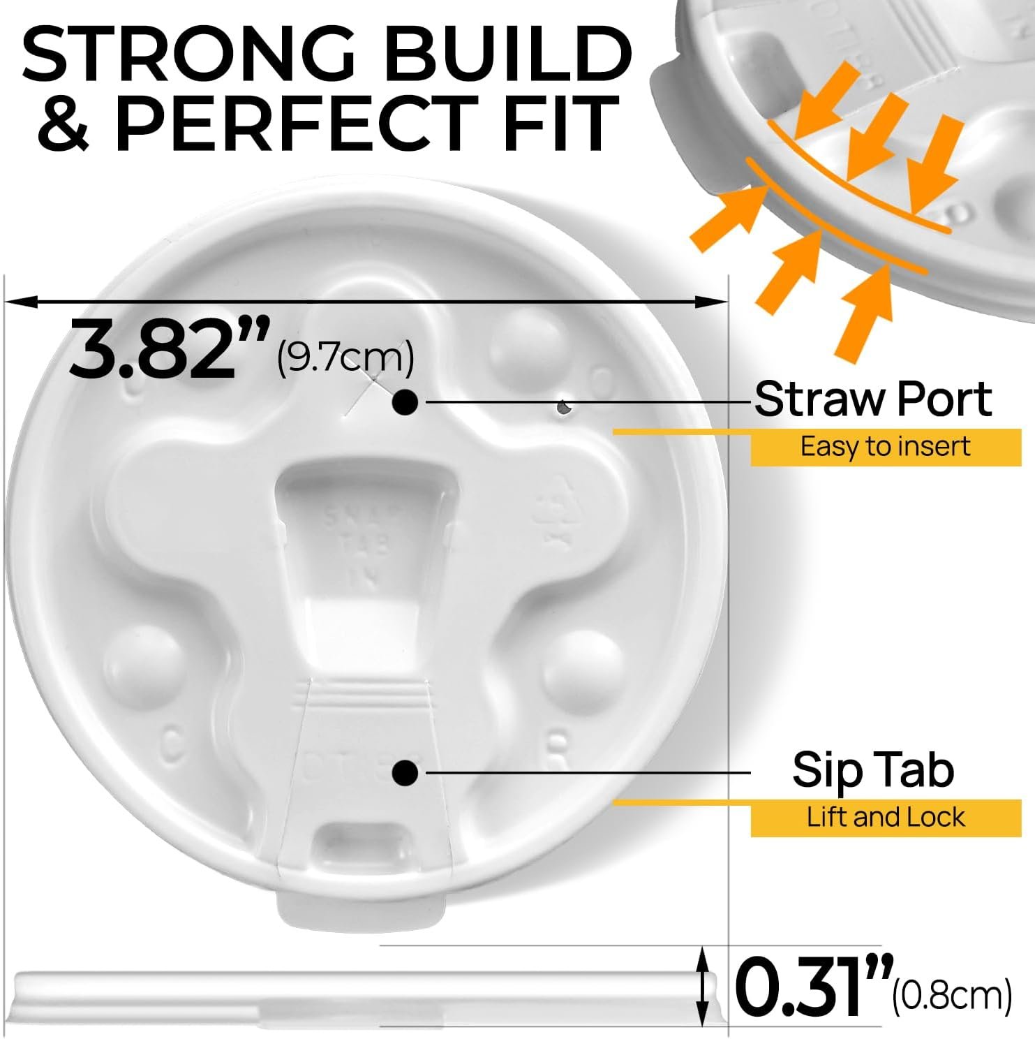 Cups de Foam Personalizados (50 unidades) Grandes Tazas de Styrofoam para Bebidas Calientes y Frías, Tazas Aisladas de Cafe, Soda, Jugo, Té - Proveedor de Marca Blanca