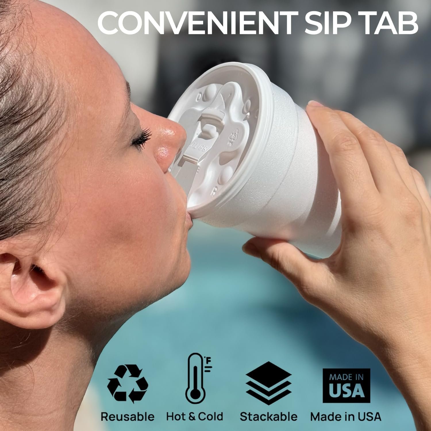 Cups de Foam Personalizados (50 unidades) Grandes Tazas de Styrofoam para Bebidas Calientes y Frías, Tazas Aisladas de Cafe, Soda, Jugo, Té - Proveedor de Marca Blanca