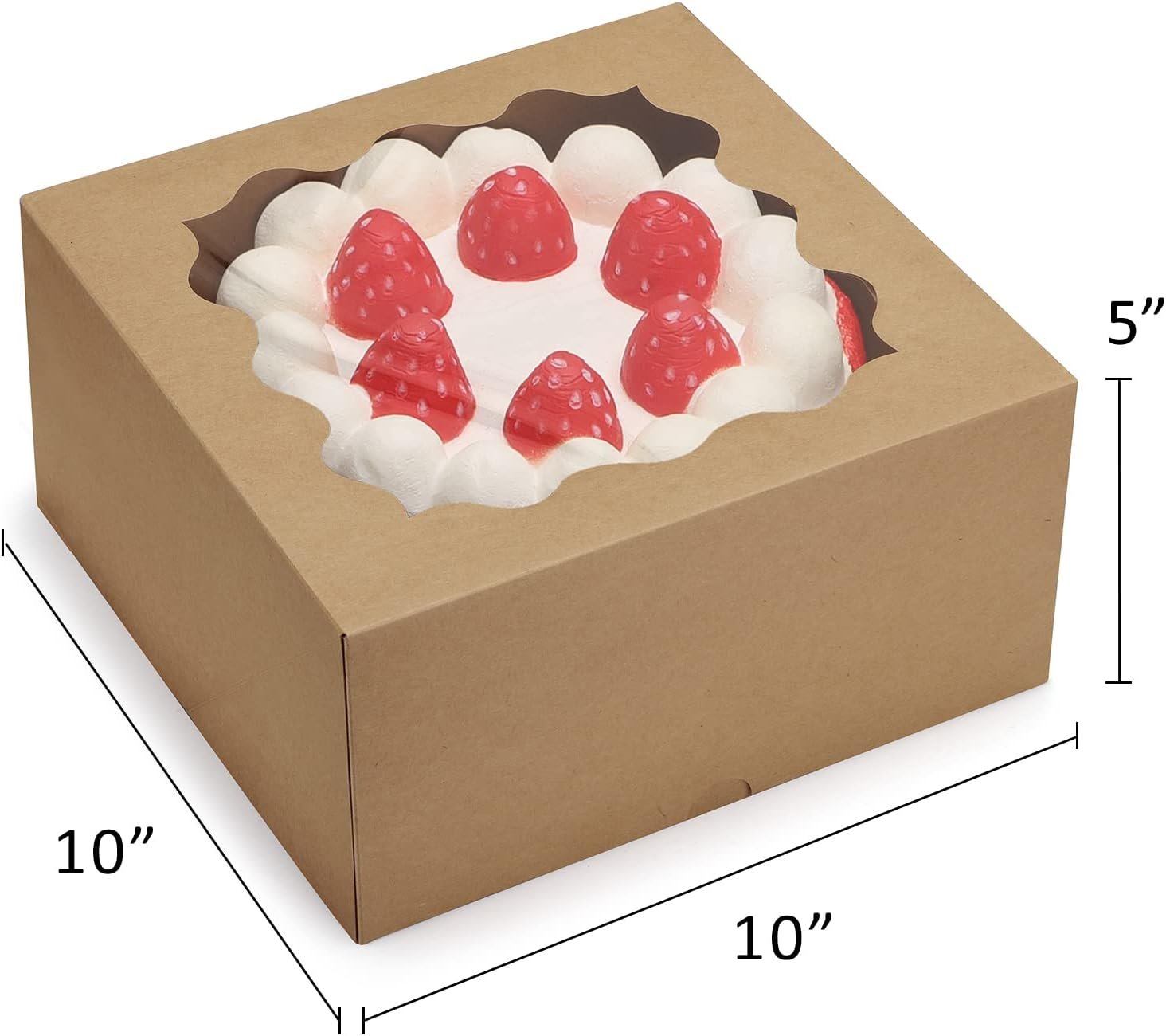 Cajas de pastel auto-popup 10x10x5 con ventana, 24pcs, caja de regalo fácil de ensamblar para tartas, galletas, pasteles y chocolates, marca blanca ideal para fiestas y bodas, Proveedor confiable. Cajas de pastel auto-popup 10x10x5 con ventana, 24pcs, caja de regalo fácil de ensamblar para tartas, galletas, pasteles y chocolates, marca blanca ideal para fiestas y bodas, Proveedor confiable.
