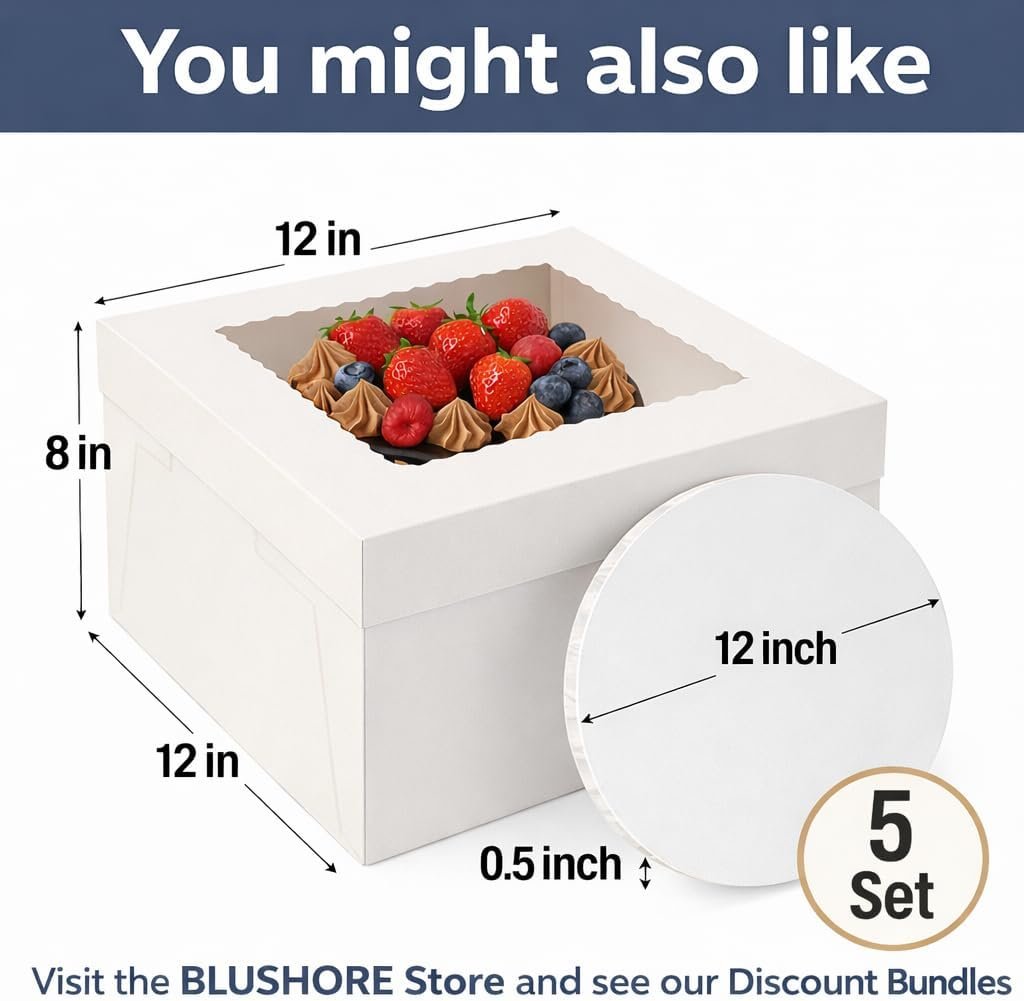 Tablero de tortas para marca blanca - Kit de niveles 10 pulgadas, 8 pulgadas y 6 pulgadas (5 piezas cada uno) con rondas de papel pergamino, espigas de madera y espigas de paja - Kit de apilamiento de rondas de cartón [130 piezas] de proveedor.