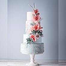 Kit de Apilamiento de Cartones para Pasteles con Logo Personalizado - Juego de Cartones de 12, 10, 8, 6 y 4 Pulgadas (5 Piezas Cada Uno) con Redondas de Papel Pergamino, Soportes de Madera y Varas de Paja - Ideal para Marca Blanca y Proveedor [215 Piezas]