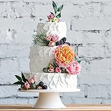 Kit de Apilamiento de Cartones para Pasteles con Logo Personalizado - Juego de Cartones de 12, 10, 8, 6 y 4 Pulgadas (5 Piezas Cada Uno) con Redondas de Papel Pergamino, Soportes de Madera y Varas de Paja - Ideal para Marca Blanca y Proveedor [215 Piezas]